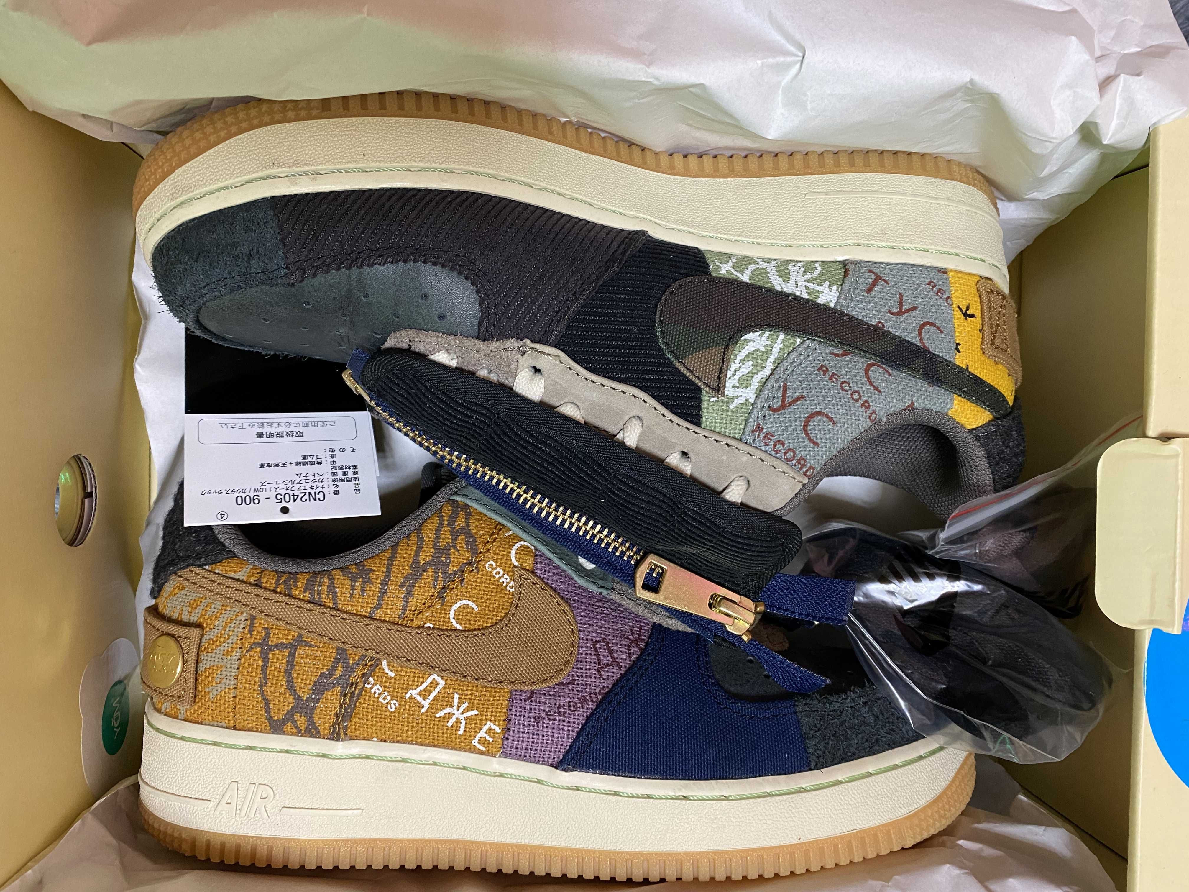 Travis Scott × Nike Air Force 1 Low Cactus Jack "Multi Color"