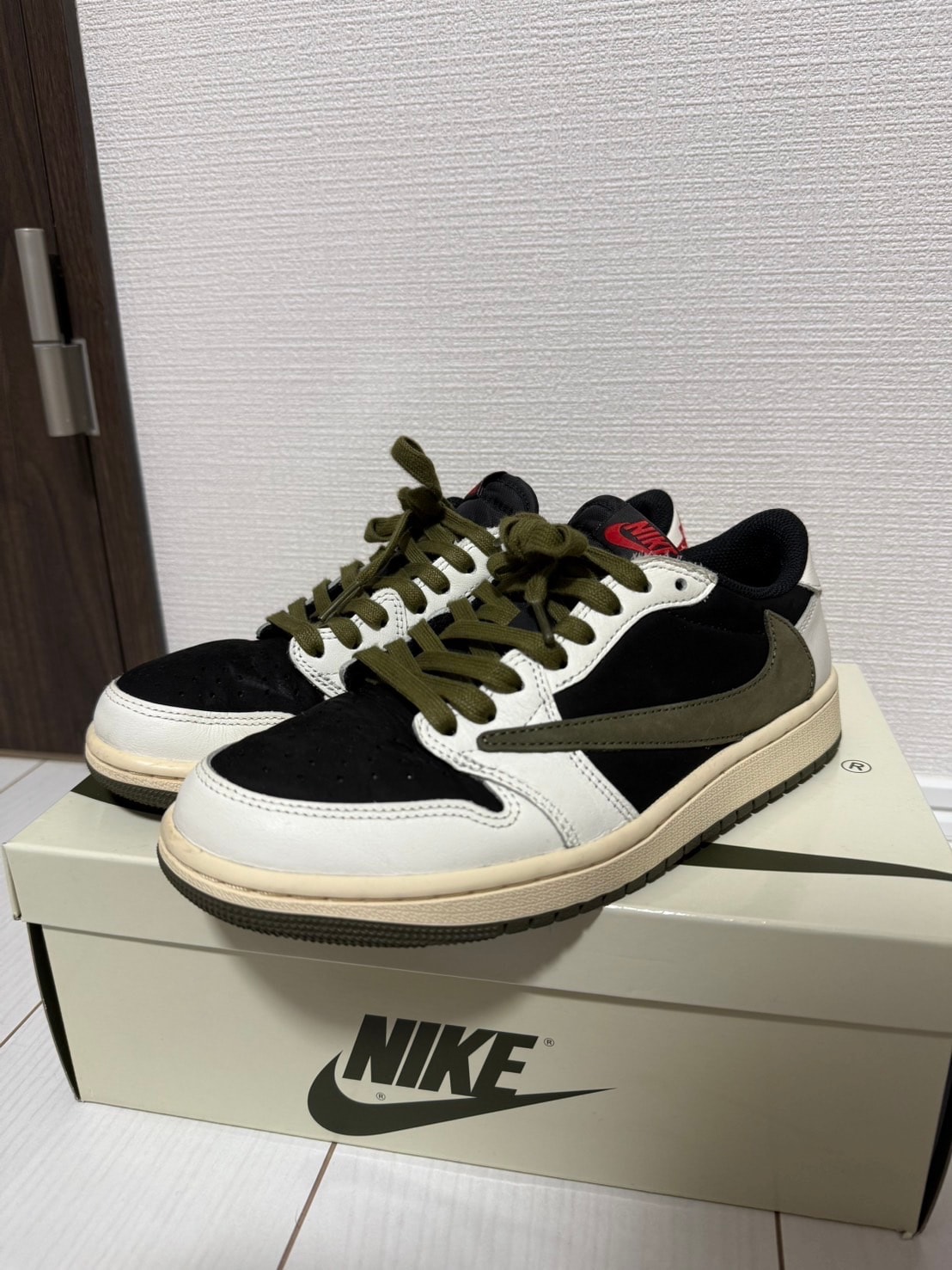 Travis Scott × Nike Women's Air Jordan 1 Low OG "Medium Olive"