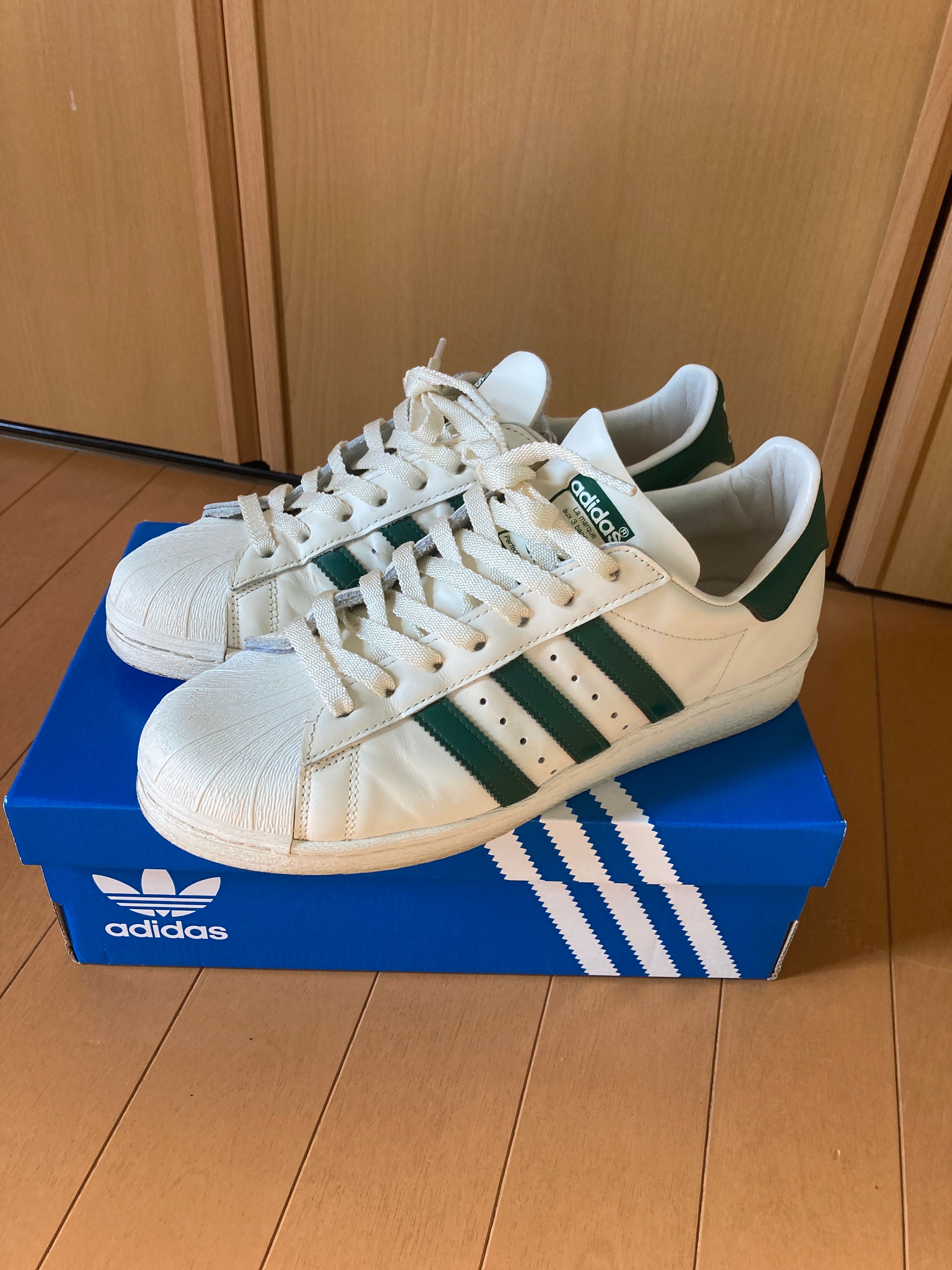 adidas Superstar 82 "Cloud White/Dark Green/Off White"