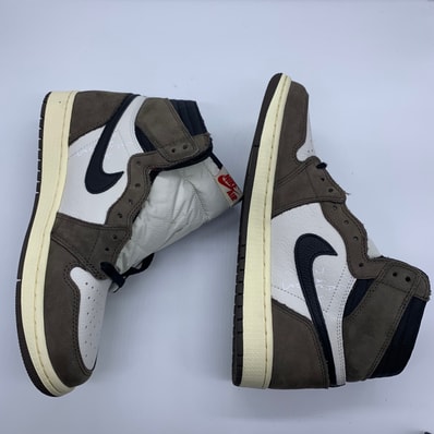 Travis Scott × Nike Air Jordan 1 Retro High OG TS SP "Sail/Dark Mocha"
