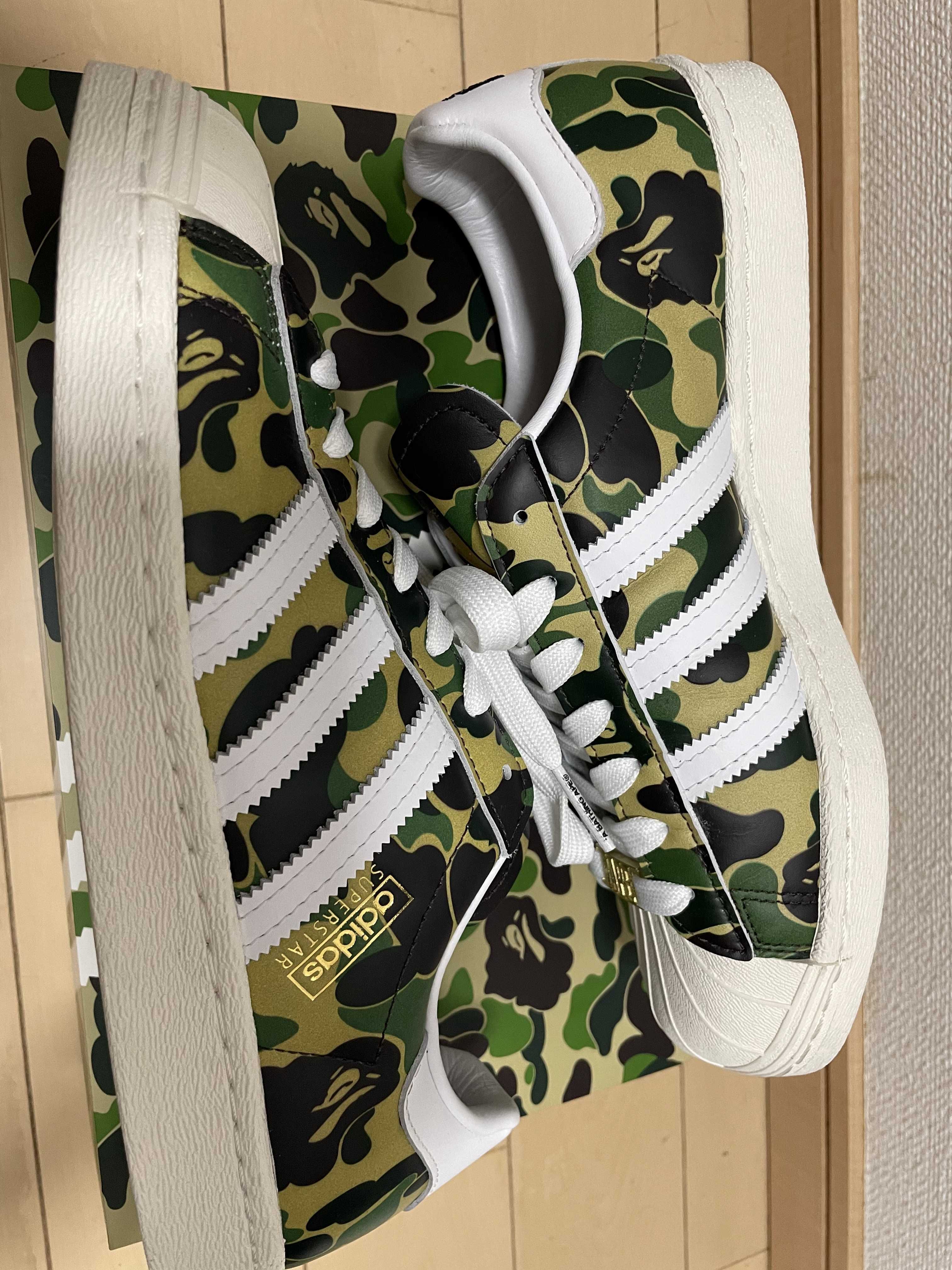 A BATHING APE®︎ × adidas Superstar 80's "Green Camo"