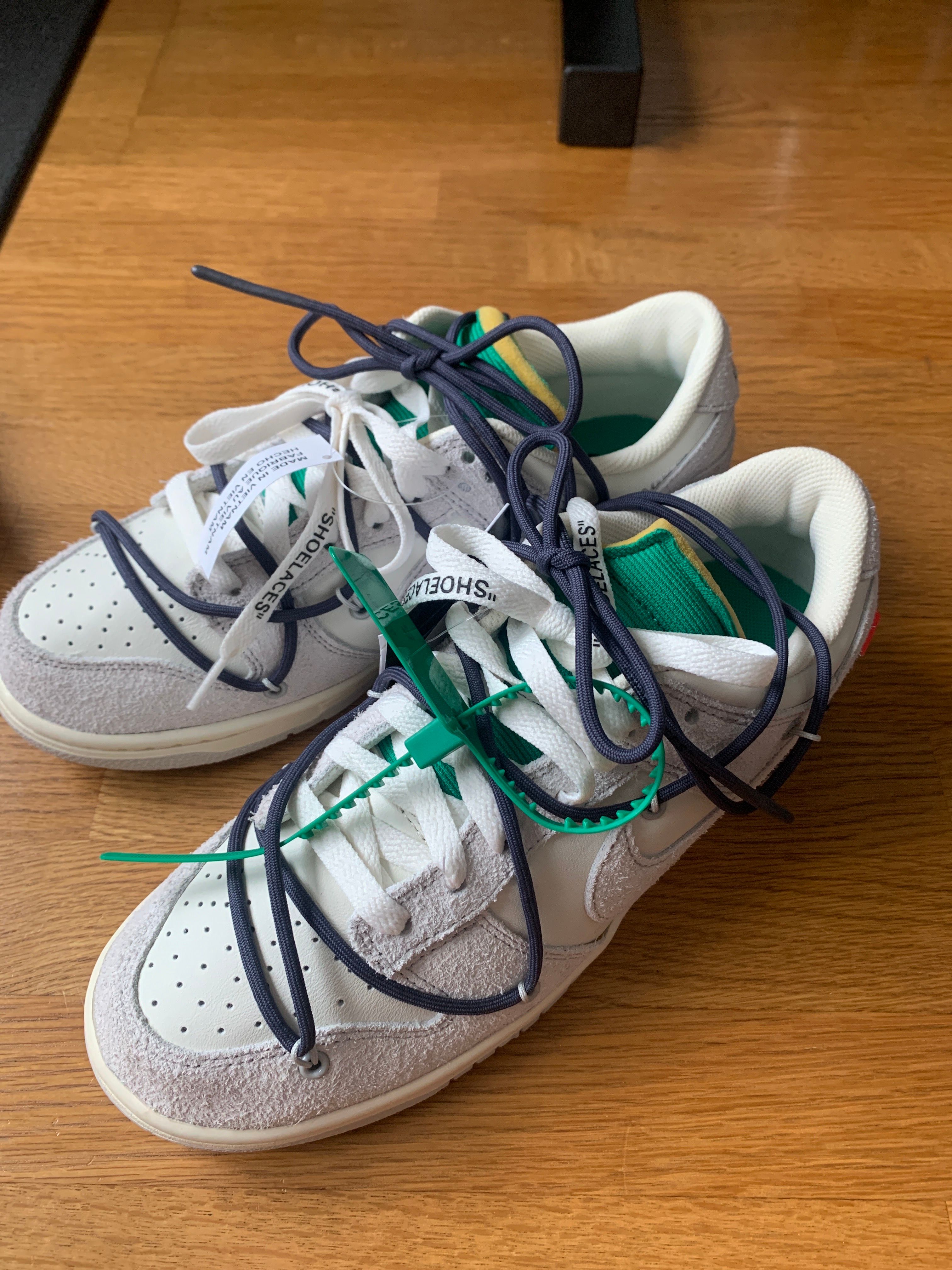 Off-White × Nike Dunk Low "Sail/Neutral Grey/Gridiron"