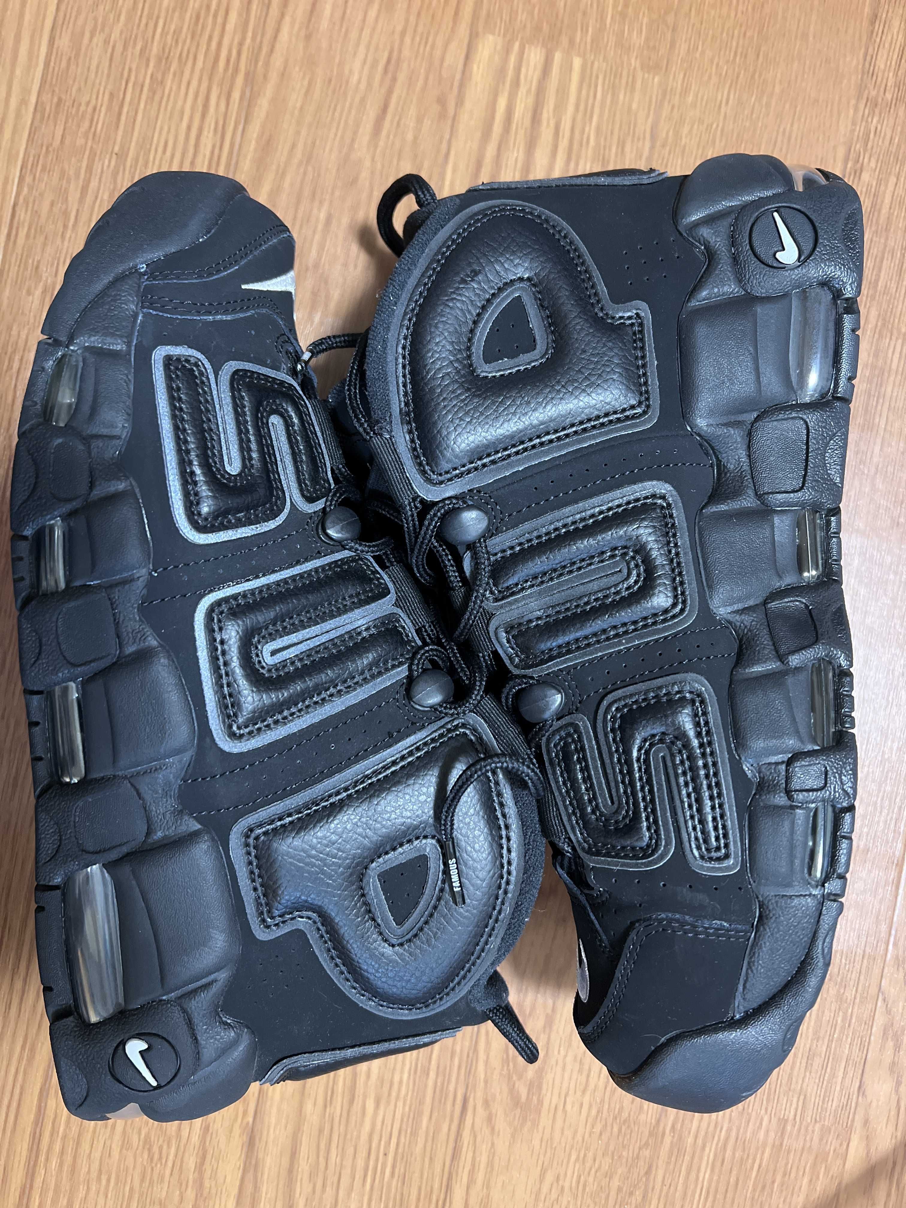 Supreme × Nike Air More Uptempo "Black"