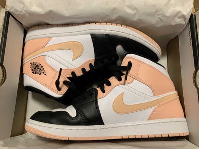 NIKE AIR JORDAN 1 MID "WHITE/BLACK/CRIMSON TINT"