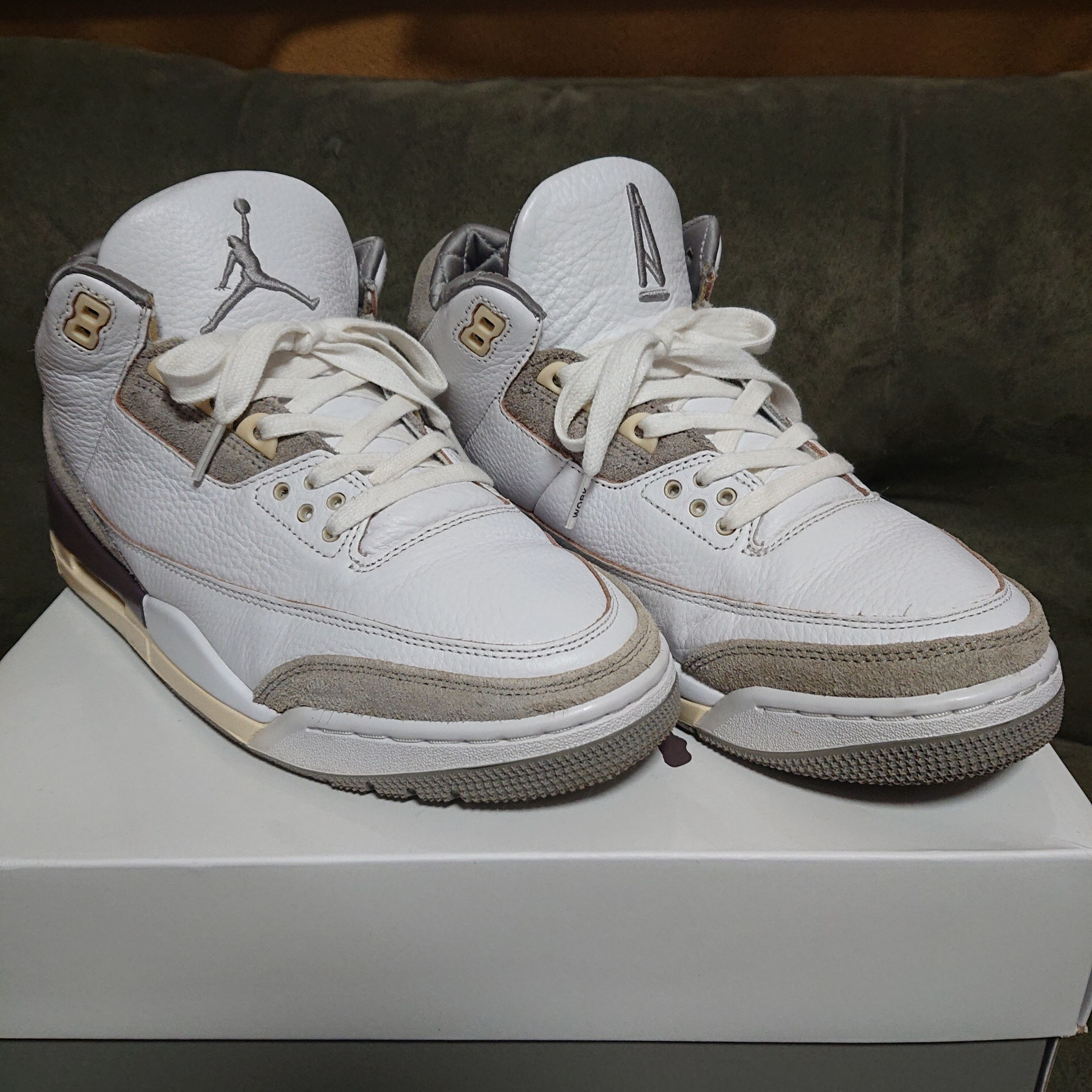 A Ma Maniere × Nike Women's Air Jordan 3 Retro SP "White/Medium Grey Violet Ore"