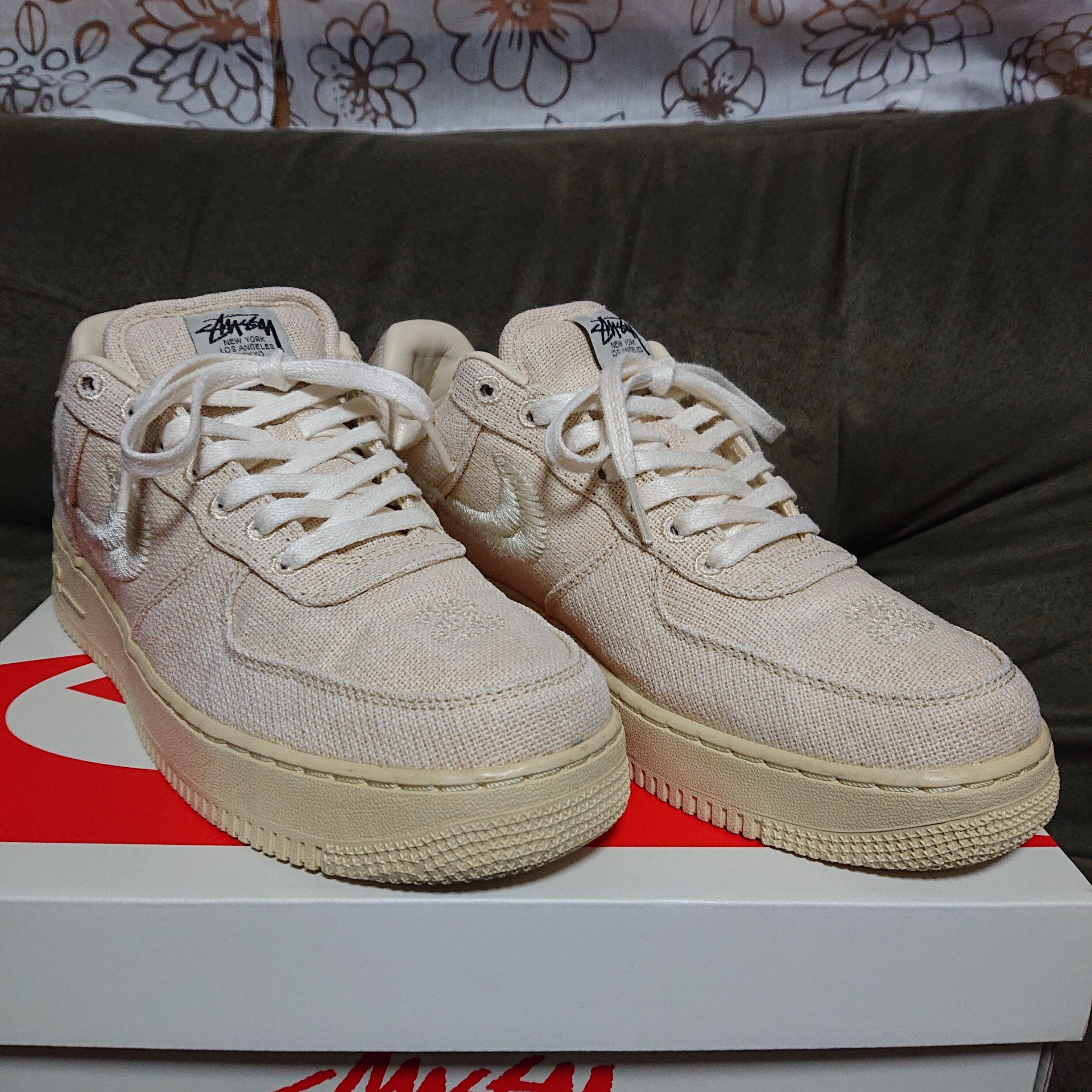 Stussy × Nike Air Force 1 Low "Fossil Stone"