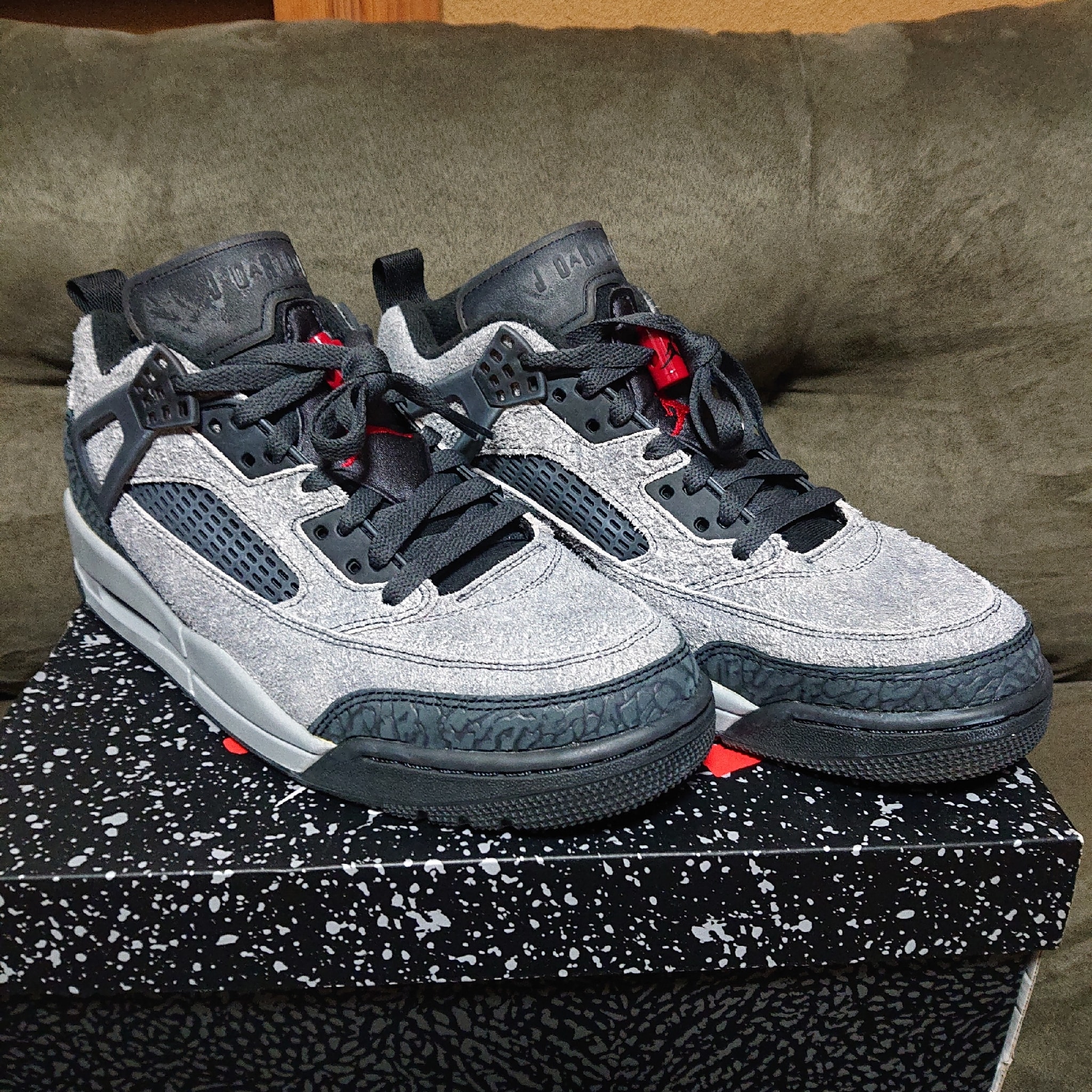 Nike Jordan Spizike Low "Anthracite/Gym Red-Black"