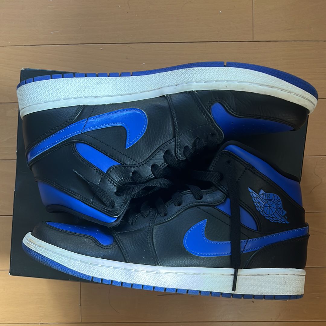 NIKE AIR JORDAN 1 MID "BLACK/BLUE"