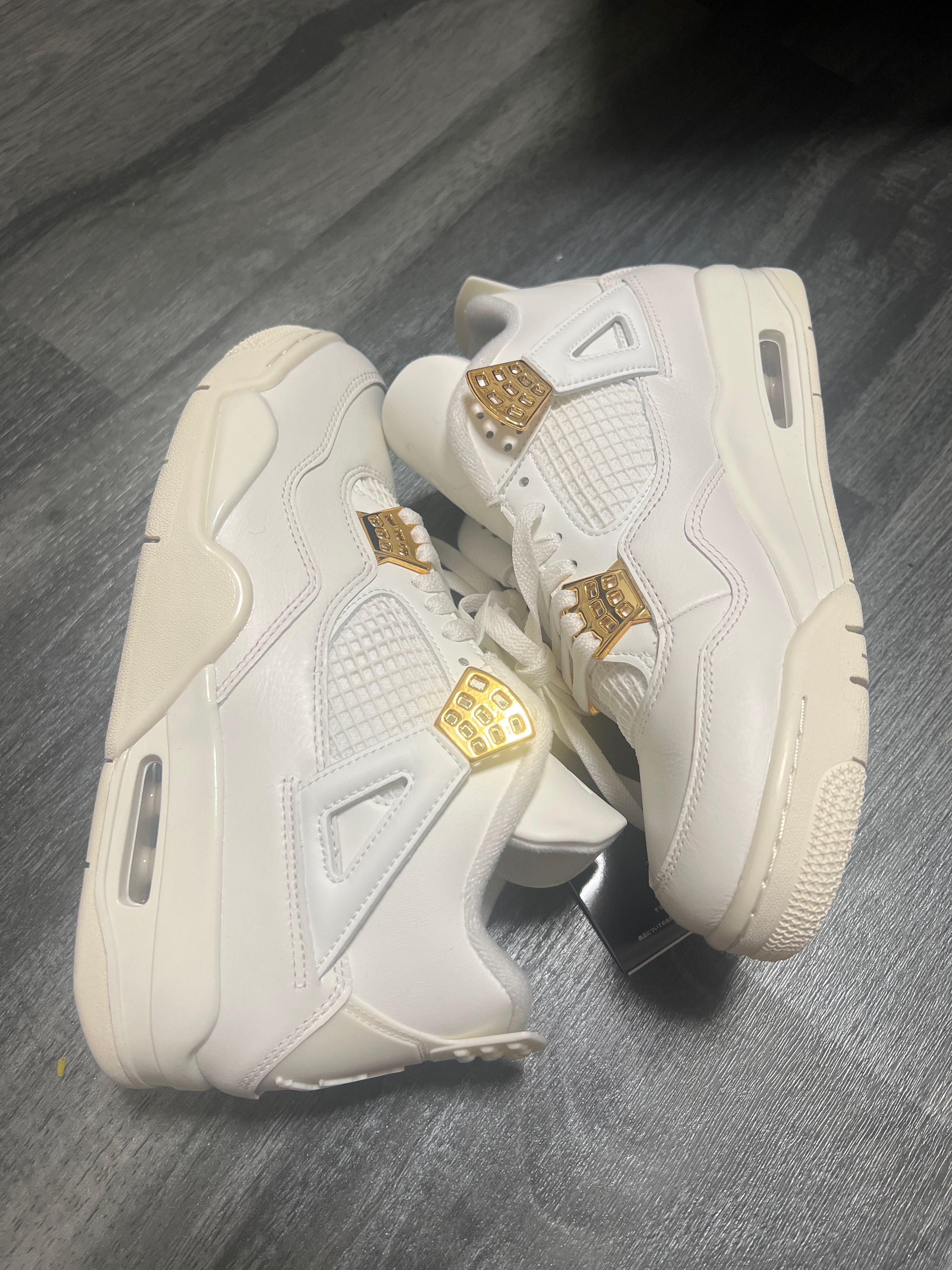 Nike Women's Air Jordan 4 Retro "White & Gold"