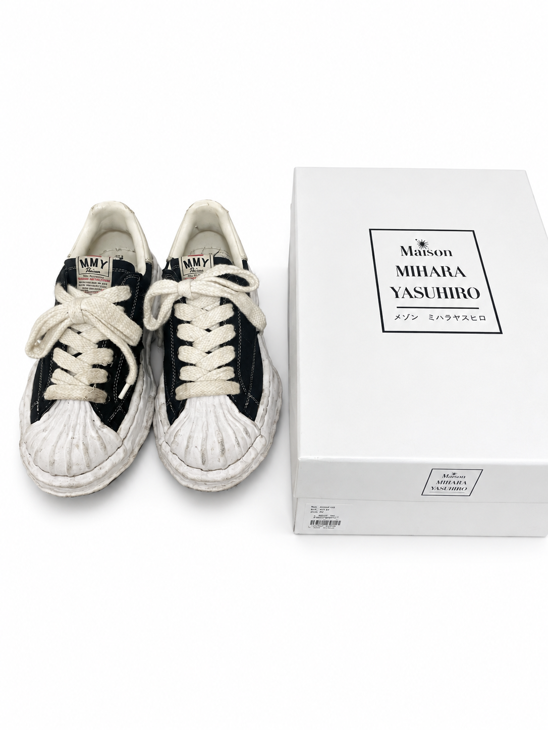 Maison MIHARA YASUHIRO BLAKEY OG Sole Canvas Low-top Sneaker "Black"