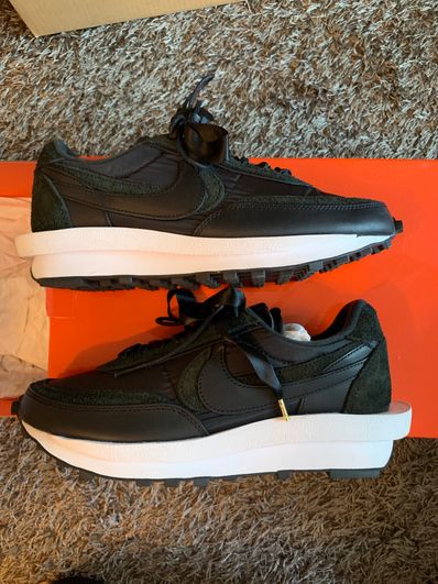 sacai × Nike LDV Waffle "Triple Black"