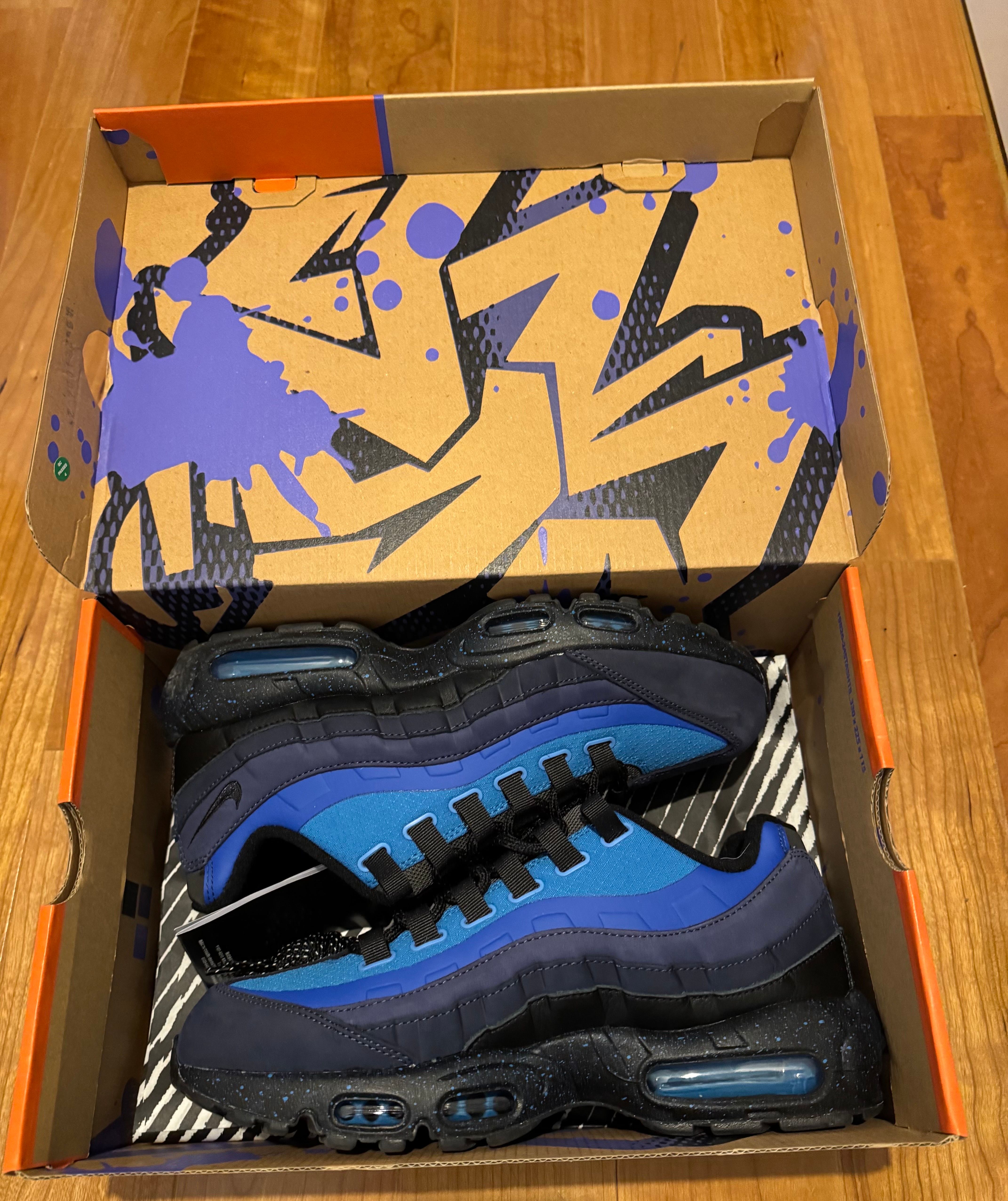 Stash × Nike Air Max 95 "Black and Harbor Blue" (2024)