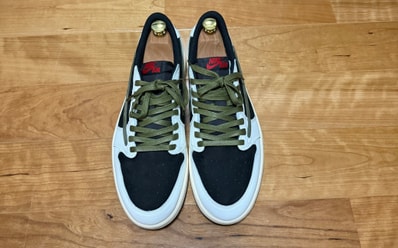 Travis Scott × Nike Women's Air Jordan 1 Low OG "Medium Olive"