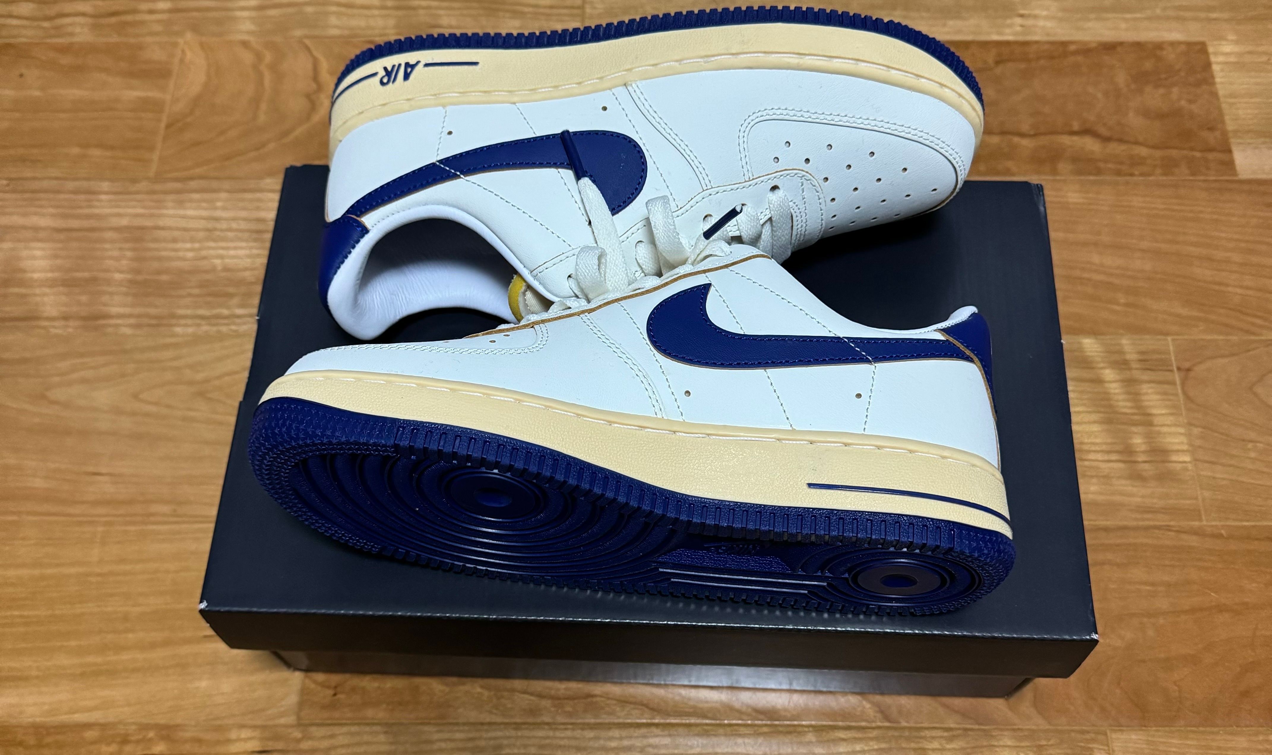 Nike Women's Air Force 1 '07 "Sail/Pale Vanilla/Gold Suede/Deep Royal Blue"