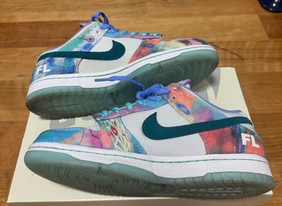 Futura × Nike SB Dunk Low "White and Geode Teal"