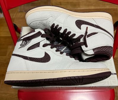 A Ma Maniere × Nike Air Jordan 1 Retro High OG "Sail and Burgundy"