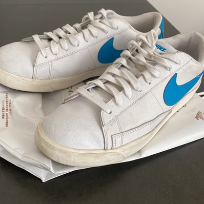 Nike Blazer Low Leather "White/Laser Blue/Sail"