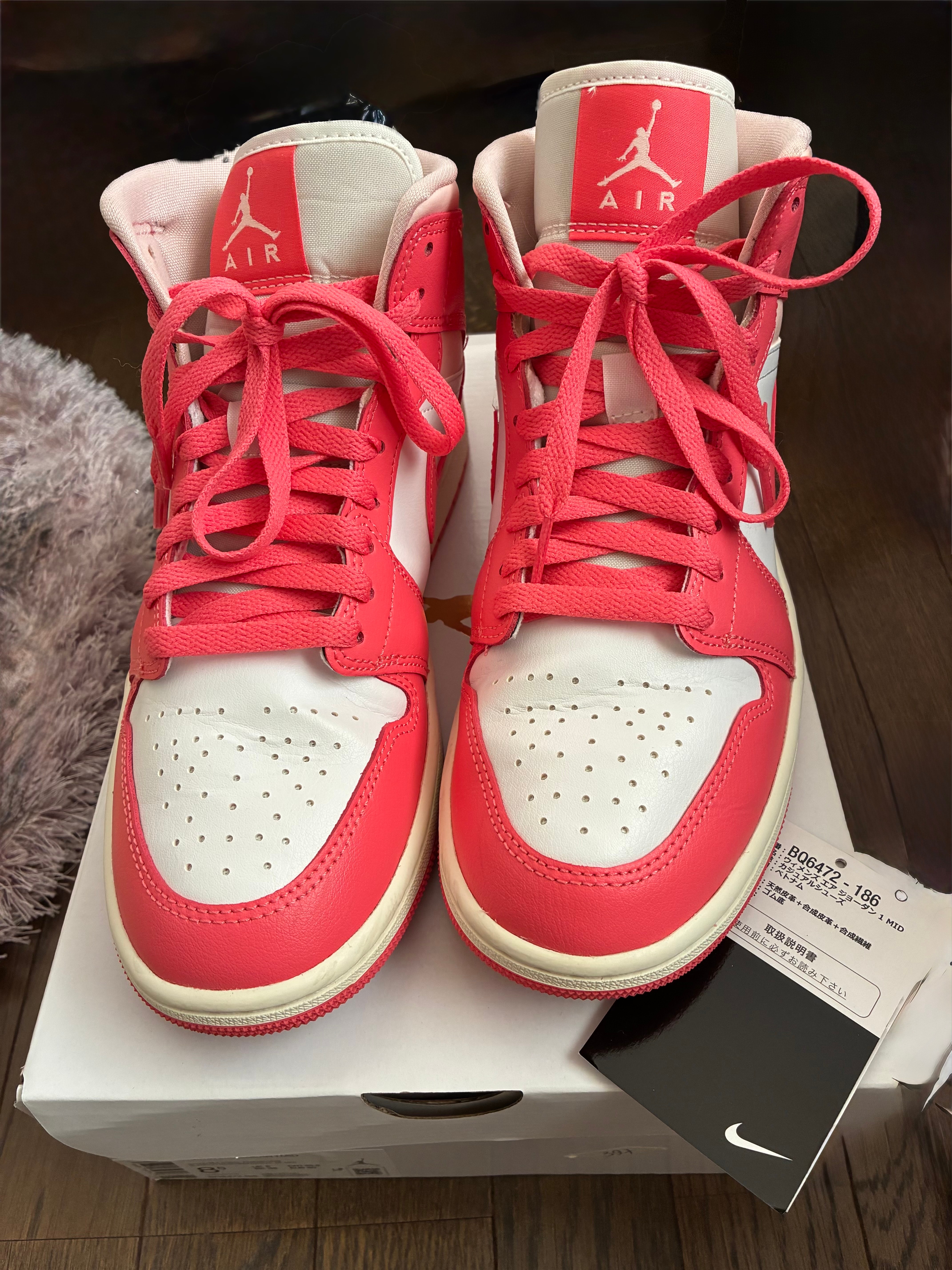 Nike Women's Air Jordan 1 Mid "Strawberries and Cream"