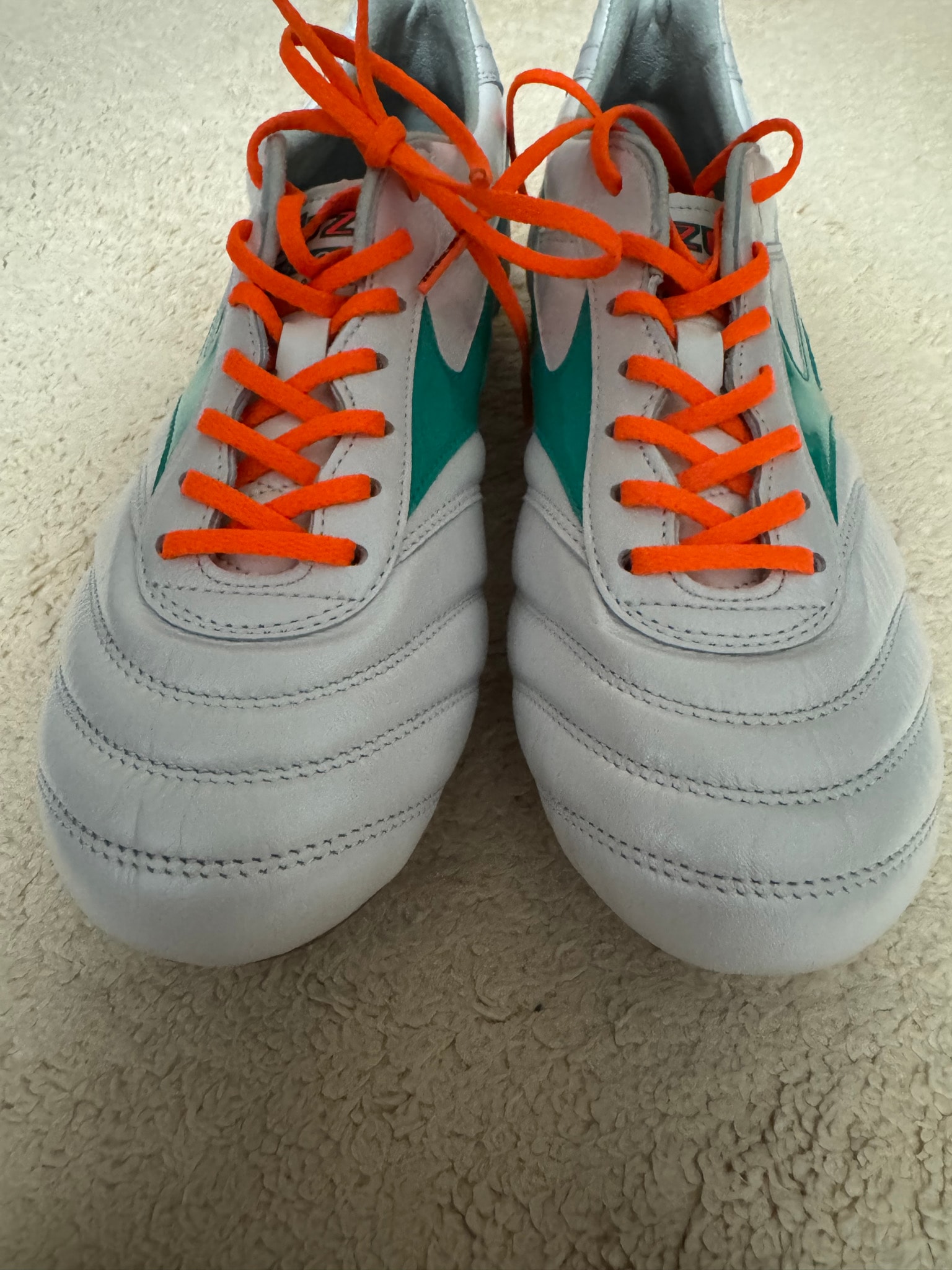 Mizuno Morelia 2 Japan "Super White Pearl/Green"