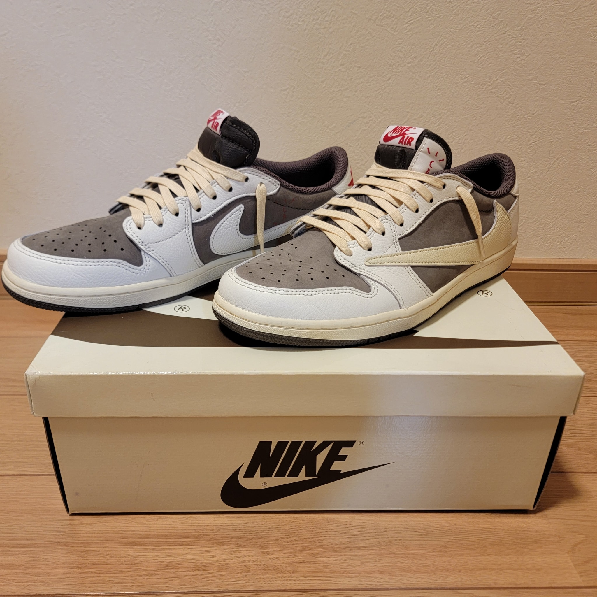 Travis Scott × Nike Air Jordan 1 Low OG SP "Reverse Mocha/Sail and Ridgerock"