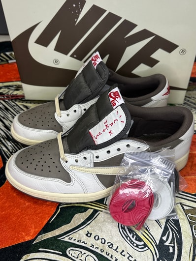 Travis Scott × Nike Air Jordan 1 Low OG SP "Reverse Mocha/Sail and Ridgerock"