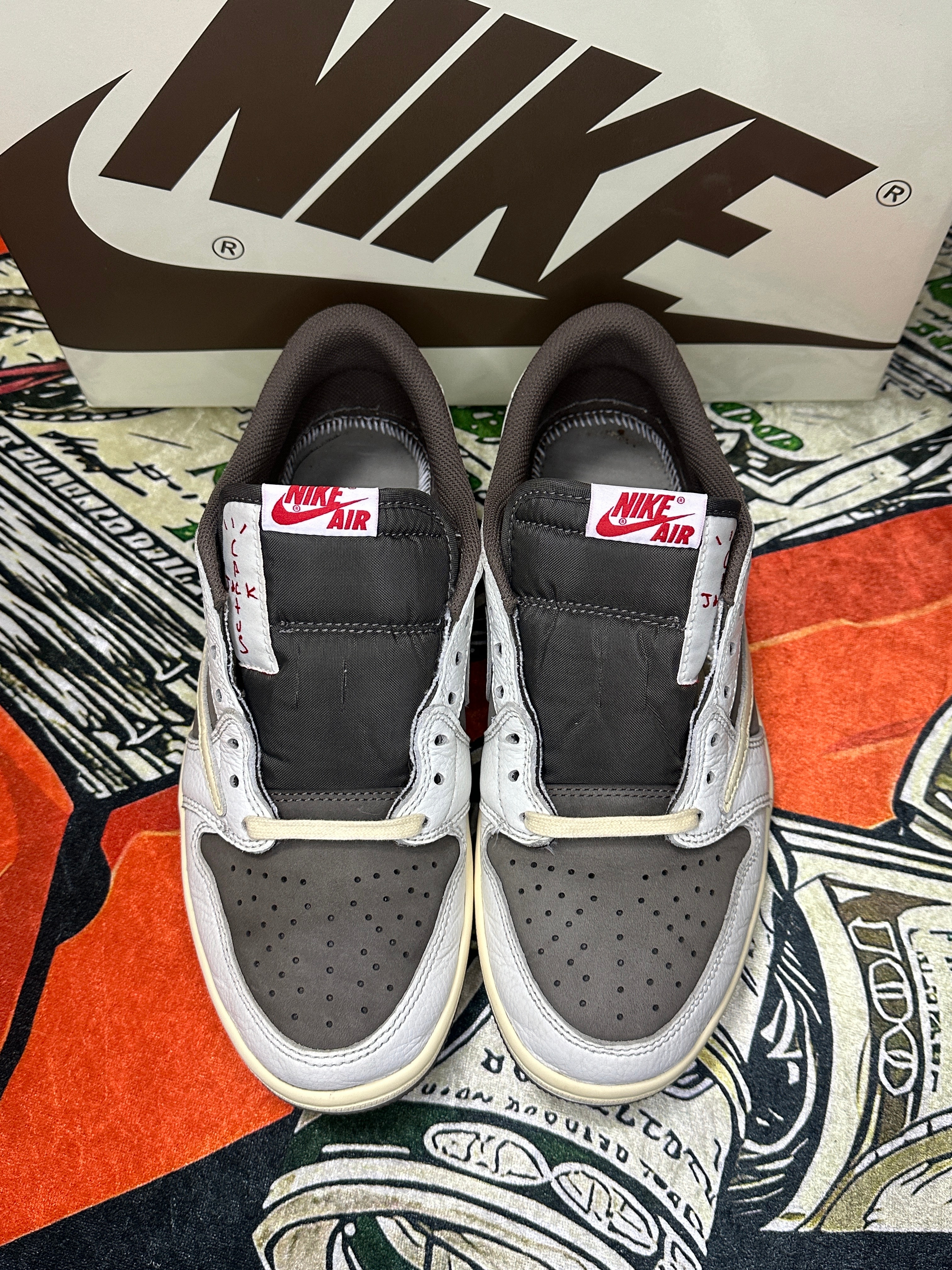 Travis Scott × Nike Air Jordan 1 Low OG SP "Reverse Mocha/Sail and Ridgerock"