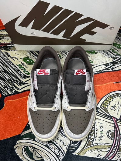 Travis Scott × Nike Air Jordan 1 Low OG SP "Reverse Mocha/Sail and Ridgerock"