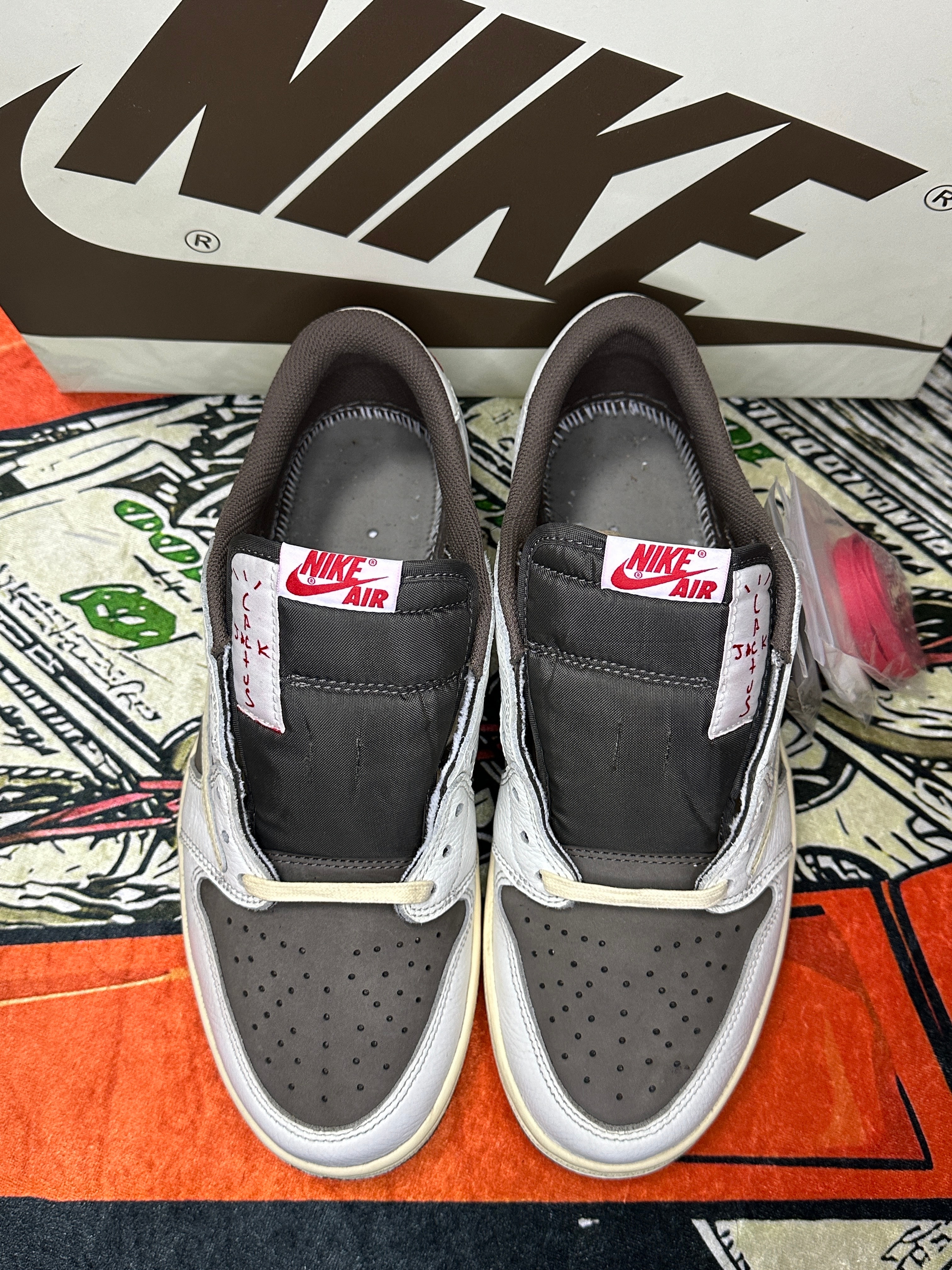 Travis Scott × Nike Air Jordan 1 Low OG SP "Reverse Mocha/Sail and Ridgerock"