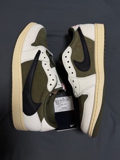 Travis Scott × Nike Air Jordan 1 Low OG SP "Reverse Olive"