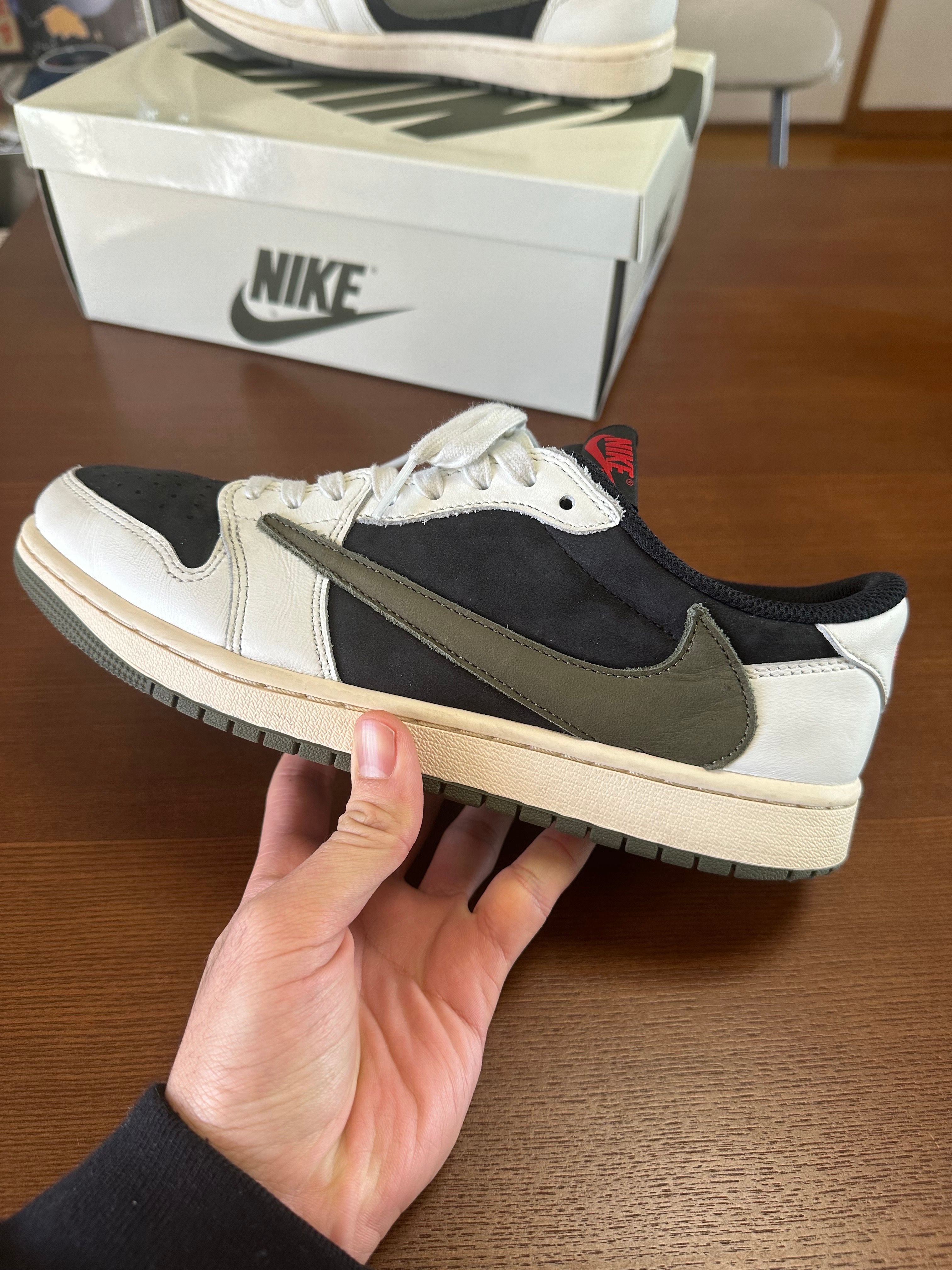 Travis Scott × Nike Women's Air Jordan 1 Low OG "Medium Olive"