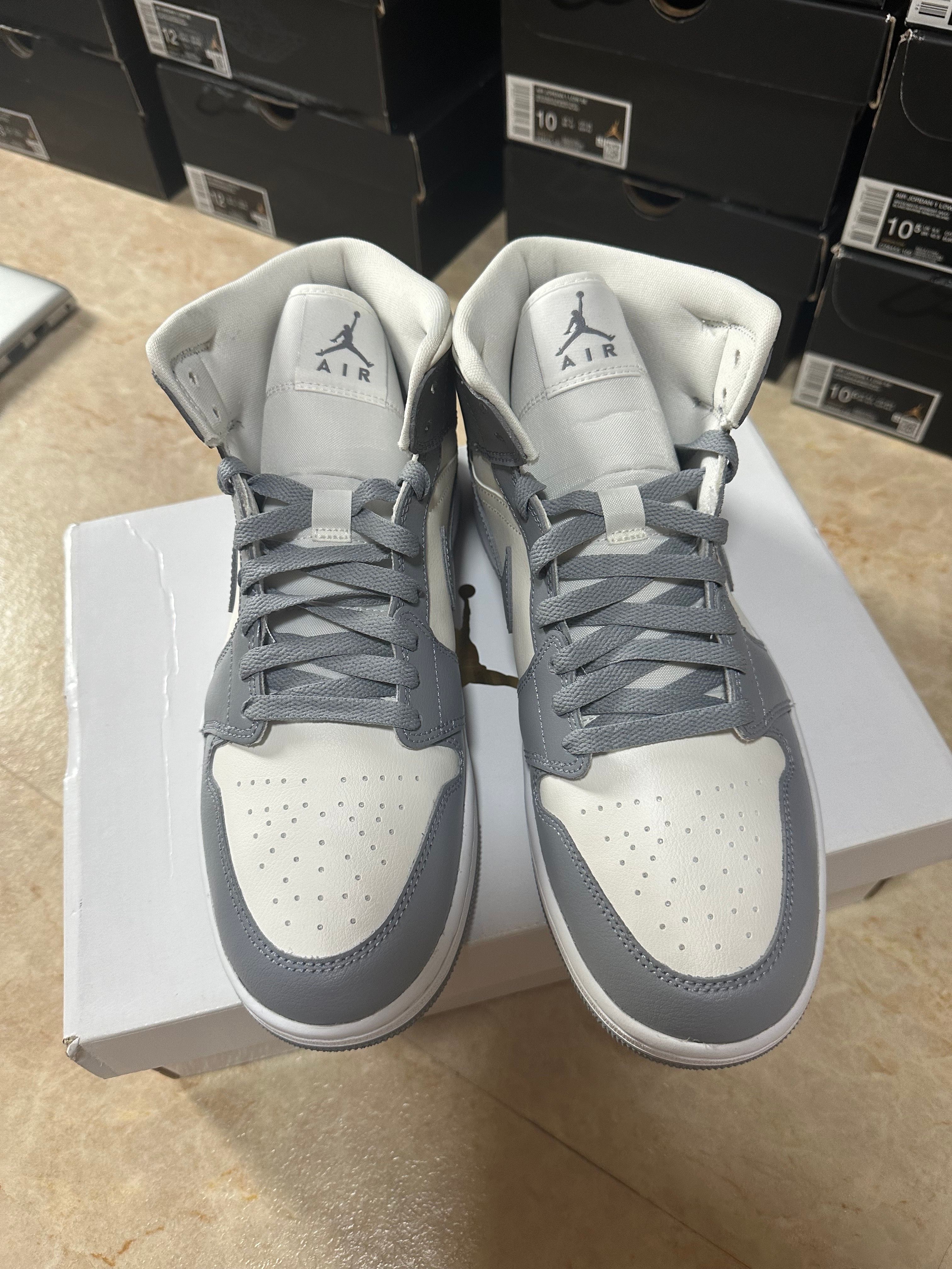 Nike Women's Air Jordan 1 Mid "Grey/Sail"