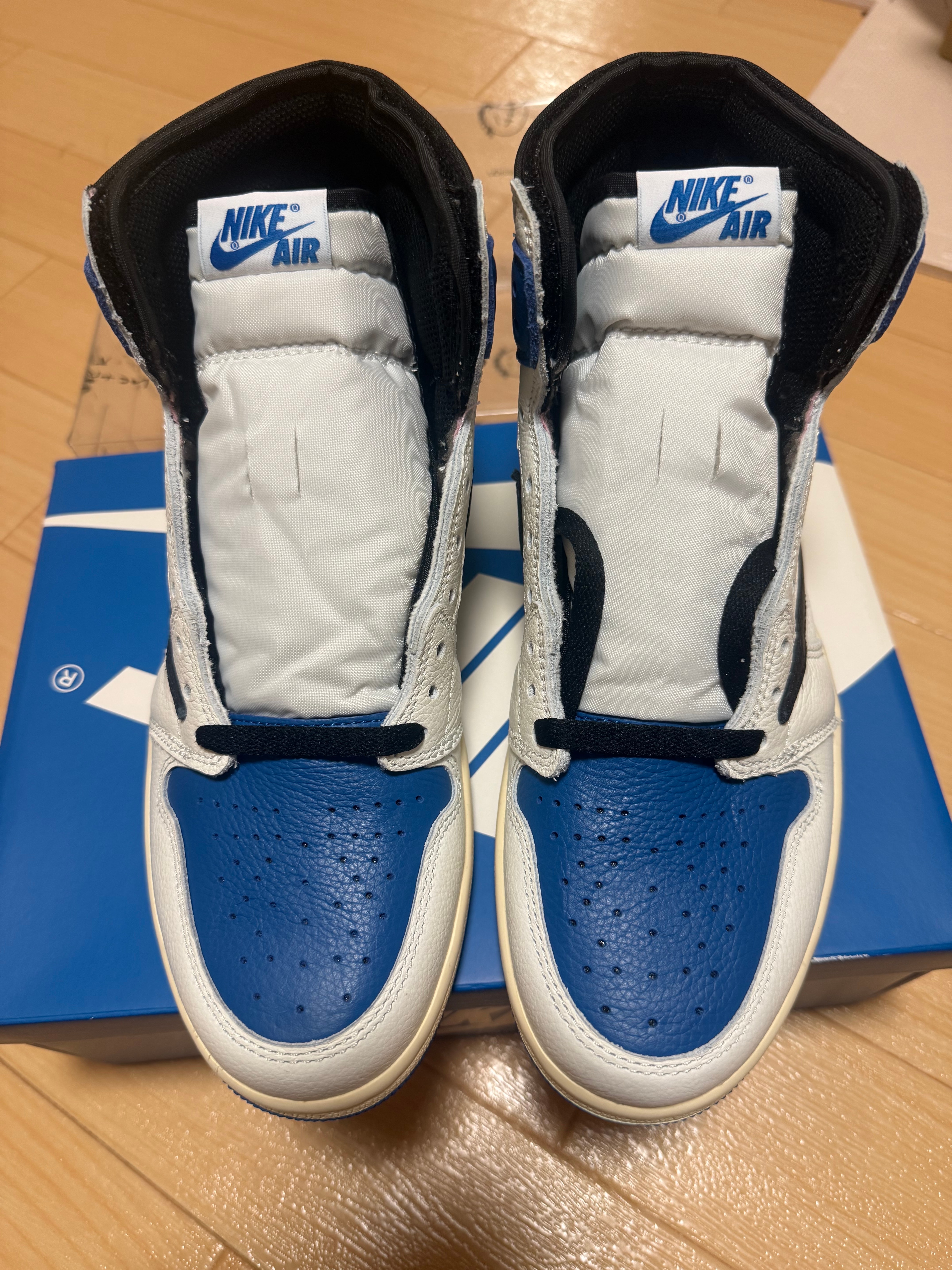 Travis Scott × fragment design × Nike Air Jordan 1 Retro High OG SP "Military Blue"