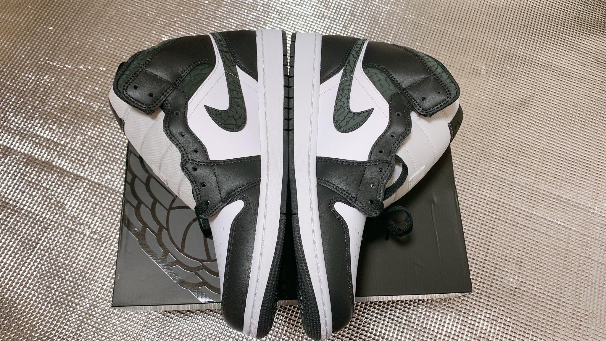 Nike Air Jordan 1 Mid "Panda Elephant/Safari"