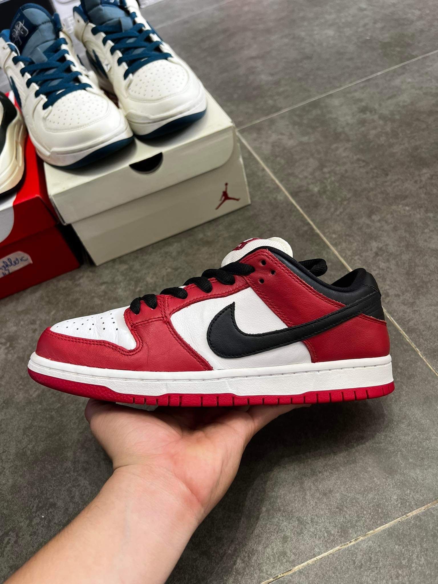 Nike SB Dunk Low Pro "J-Pack Chicago/Varsity Red and White"