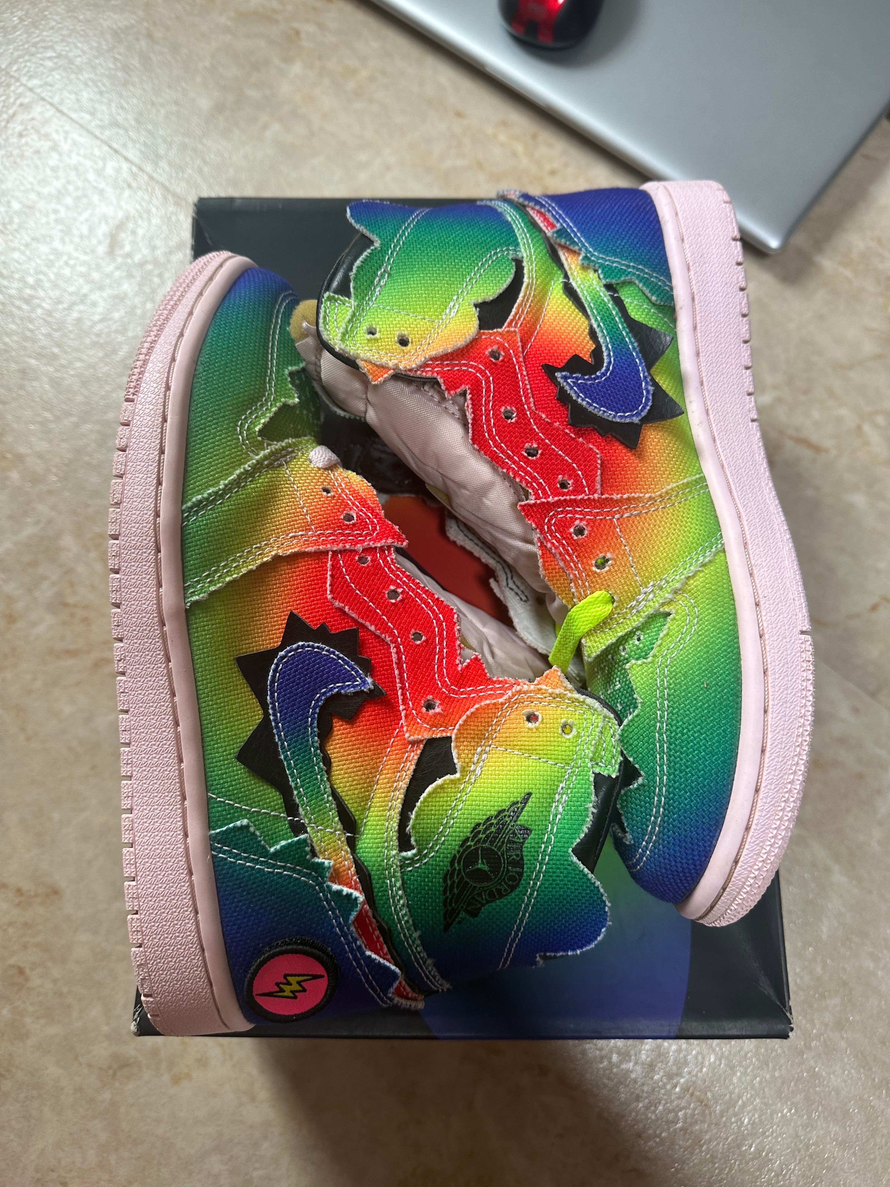 J Balvin × Nike Air Jordan 1 High OG "Rainbow"