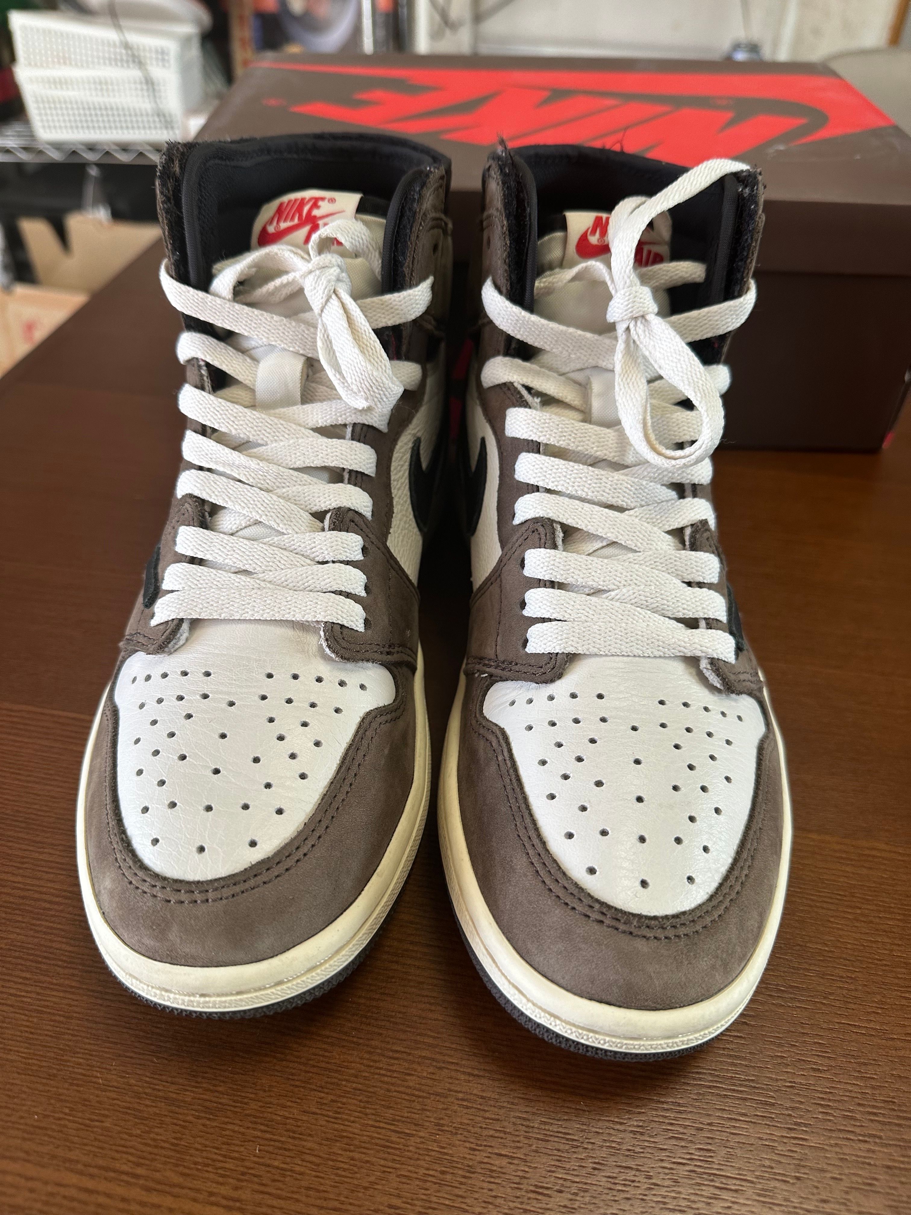 Travis Scott × Nike Air Jordan 1 Retro High OG TS SP "Sail/Dark Mocha"