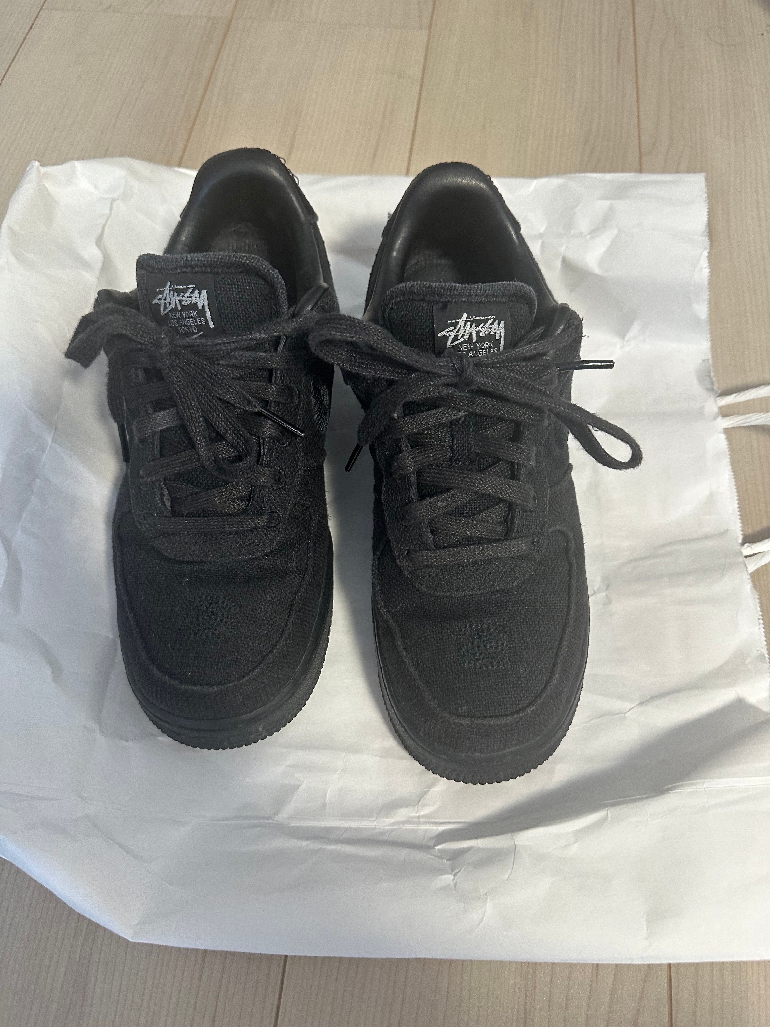 Stussy × Nike Air Force 1 Low "Triple Black"