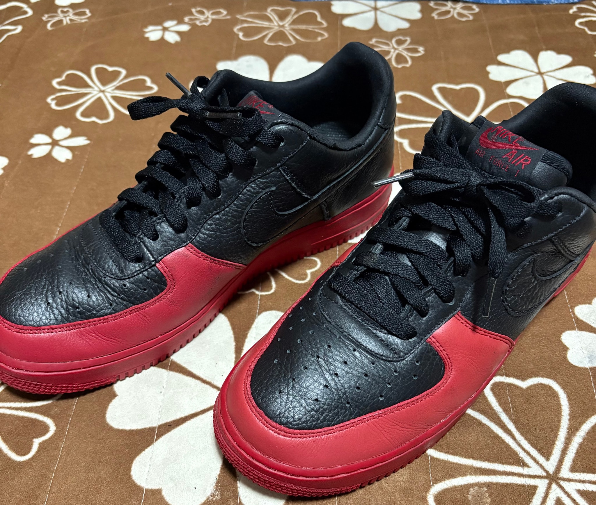 Nike Air Force 1 Low "AJ12 Black/Varsity Red"