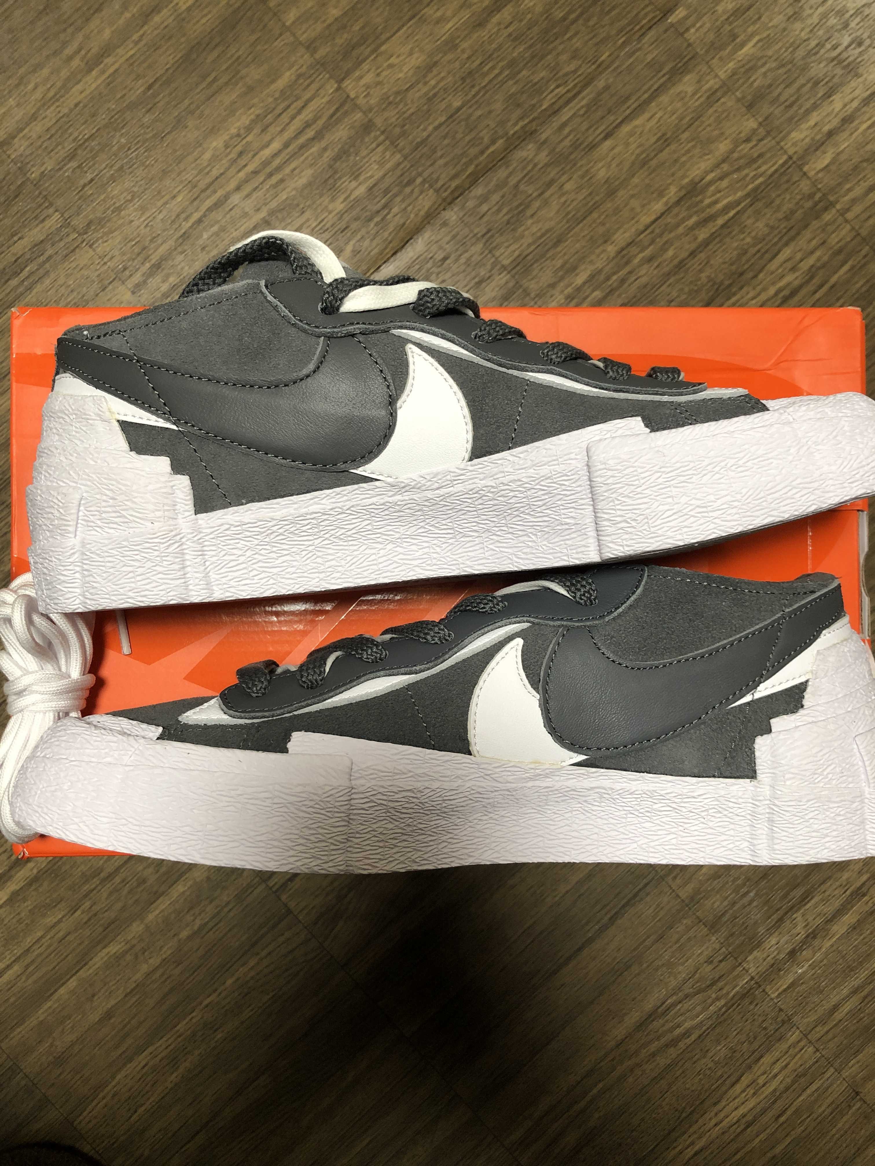 Sacai × Nike Blazer Low "Iron Grey"