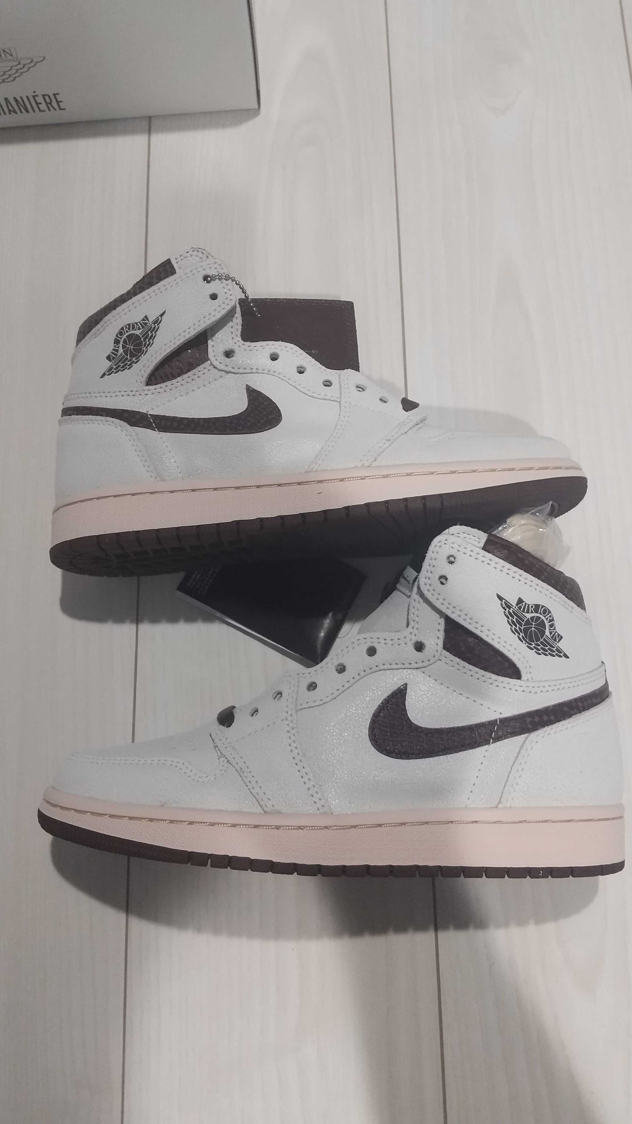 A Ma Maniere × Nike Air Jordan 1 Retro High OG "Sail and Burgundy"