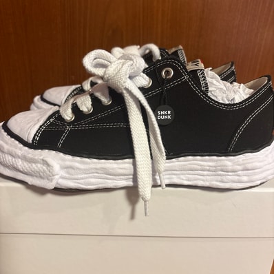 Maison MIHARA YASUHIRO PETERSON 23 OG Sole Canvas Low-top Sneaker "Black"