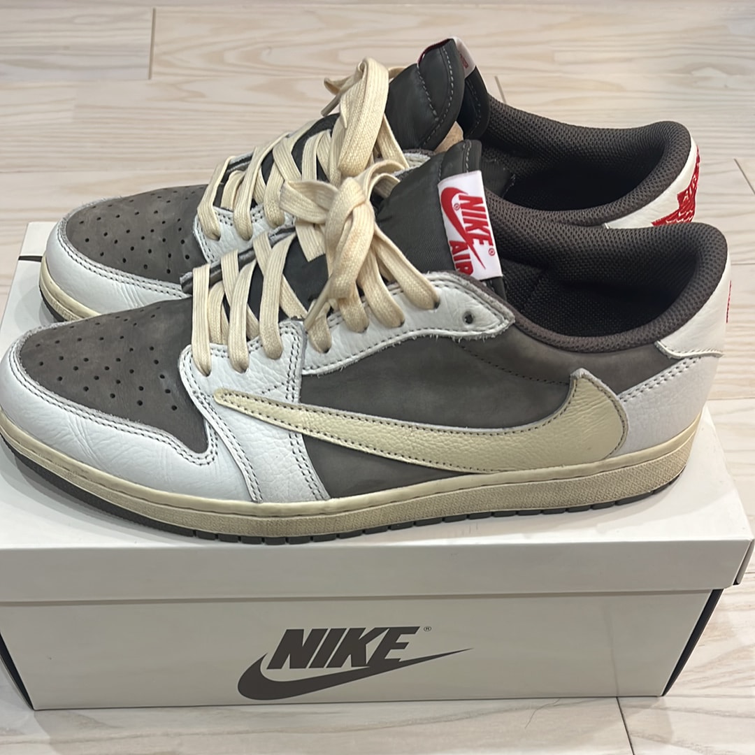 Travis Scott × Nike Air Jordan 1 Low OG SP "Reverse Mocha/Sail and Ridgerock"
