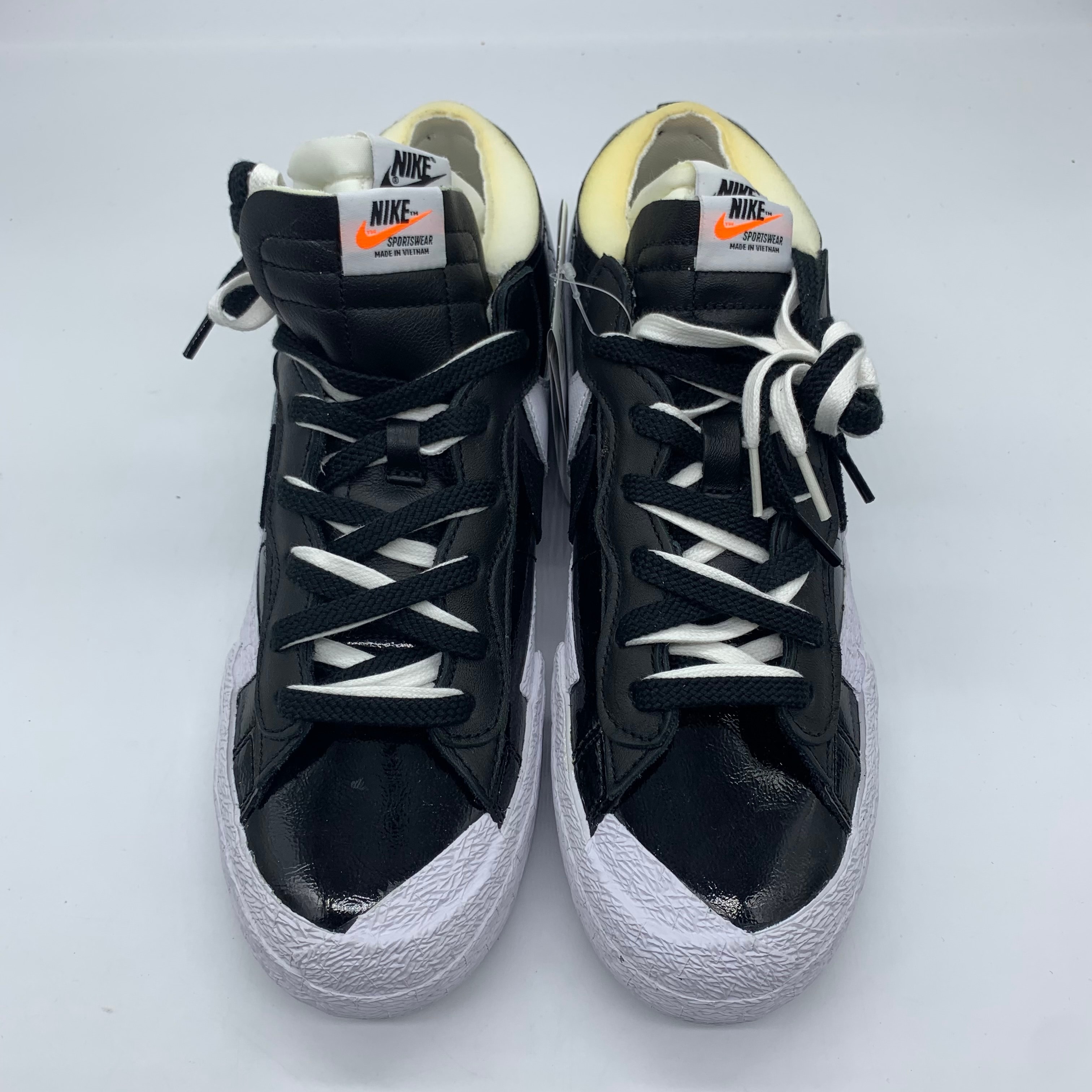 sacai × Nike Blazer Low "Black Patent Leather"