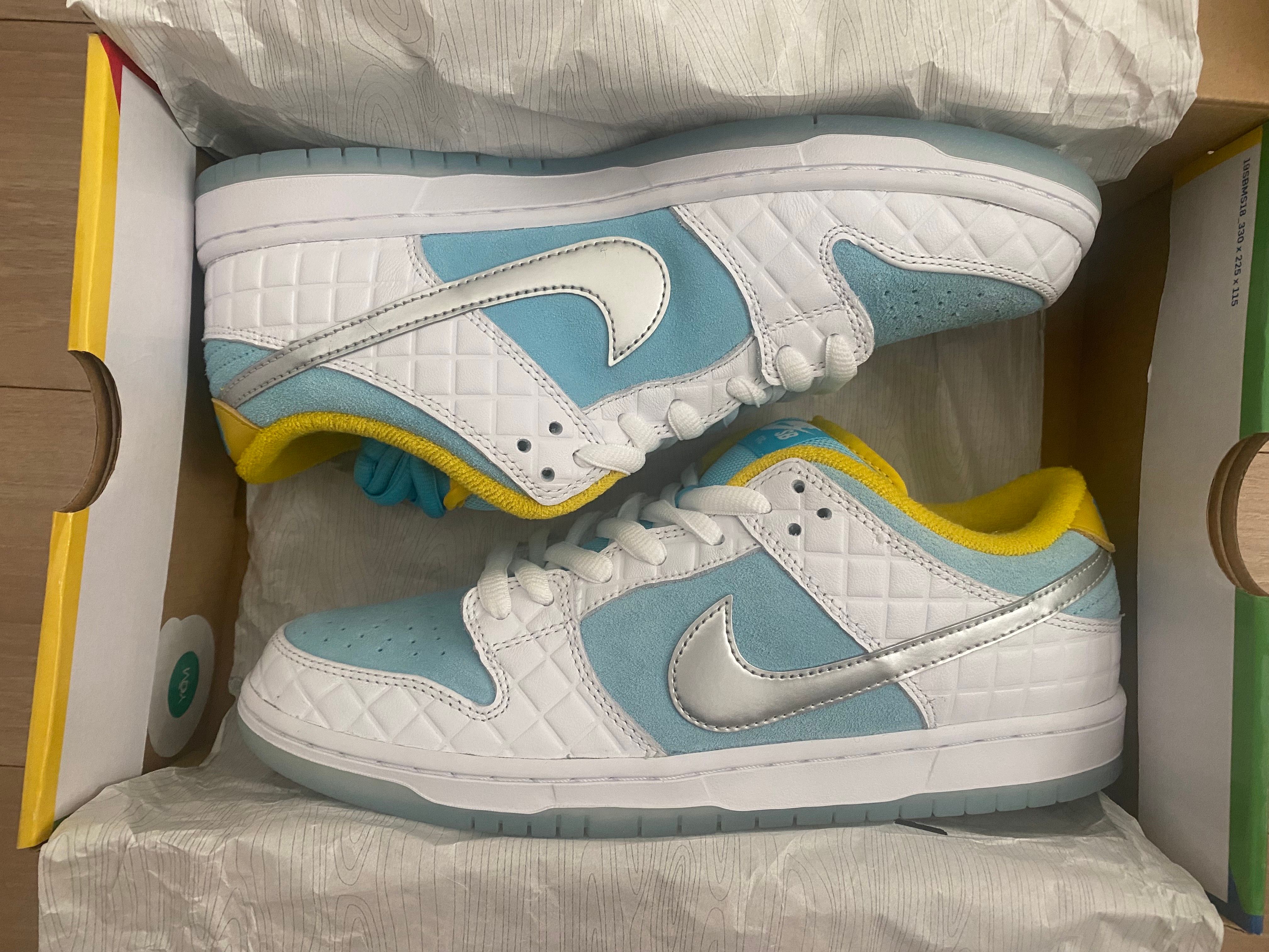 FTC × Nike SB Dunk Low "White/Blue"