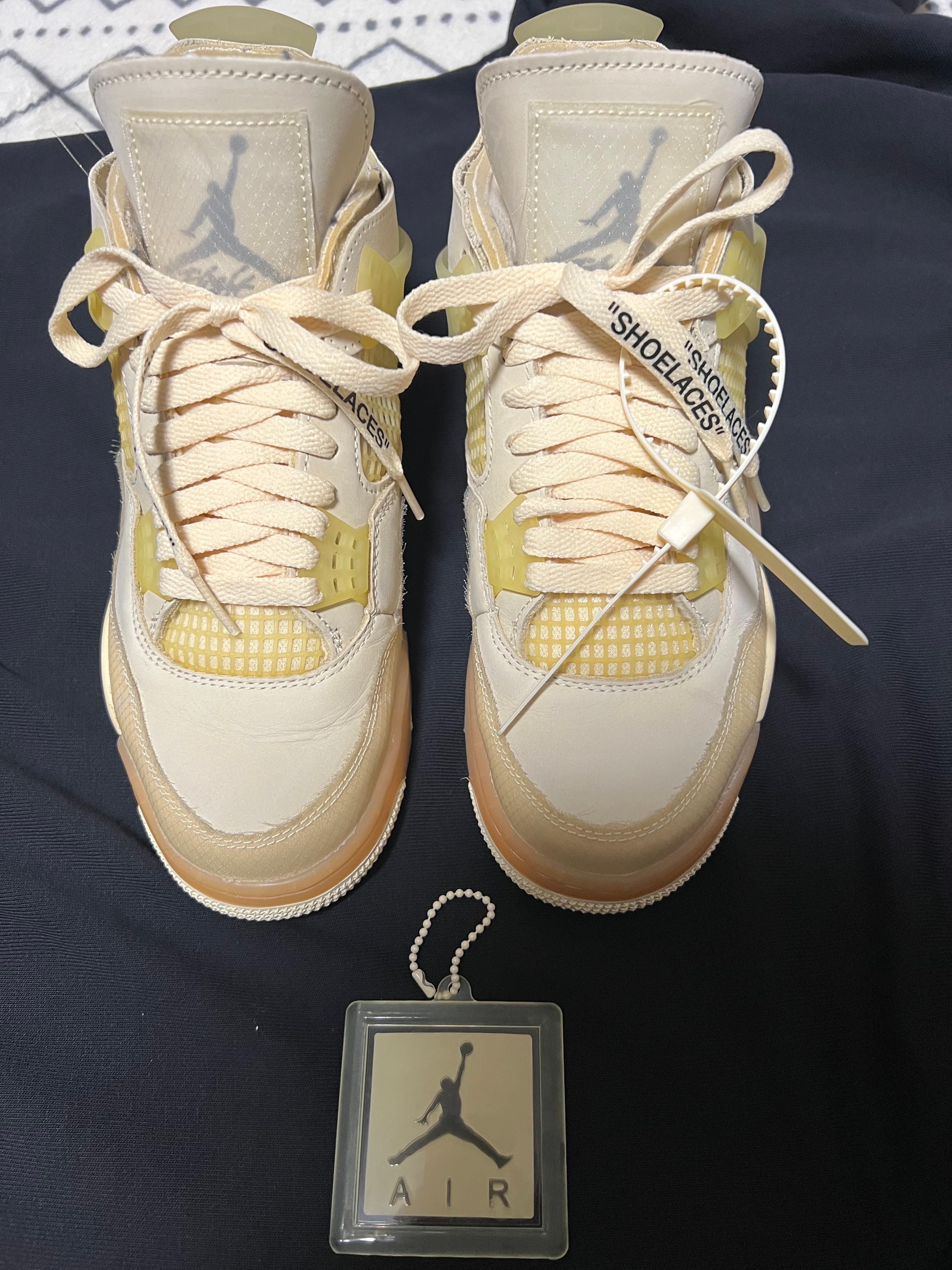 Off-White × Nike Women's Air Jordan 4 SP "Sail"