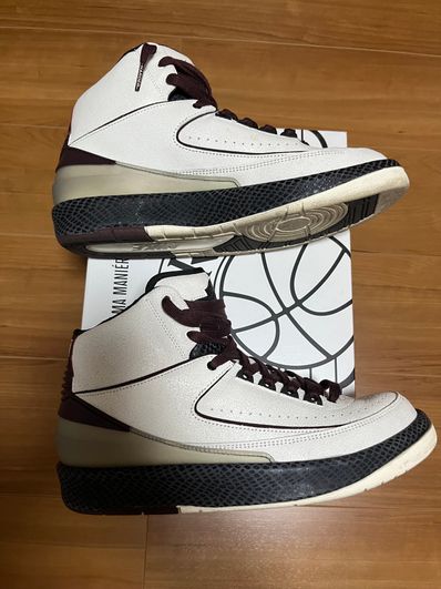 A Ma Maniere × Nike Air Jordan 2 "Airness/Sail and Burgundy"