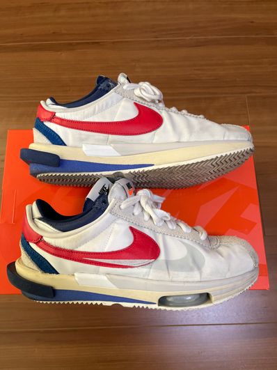 sacai × Nike Zoom Cortez "White and University Red"