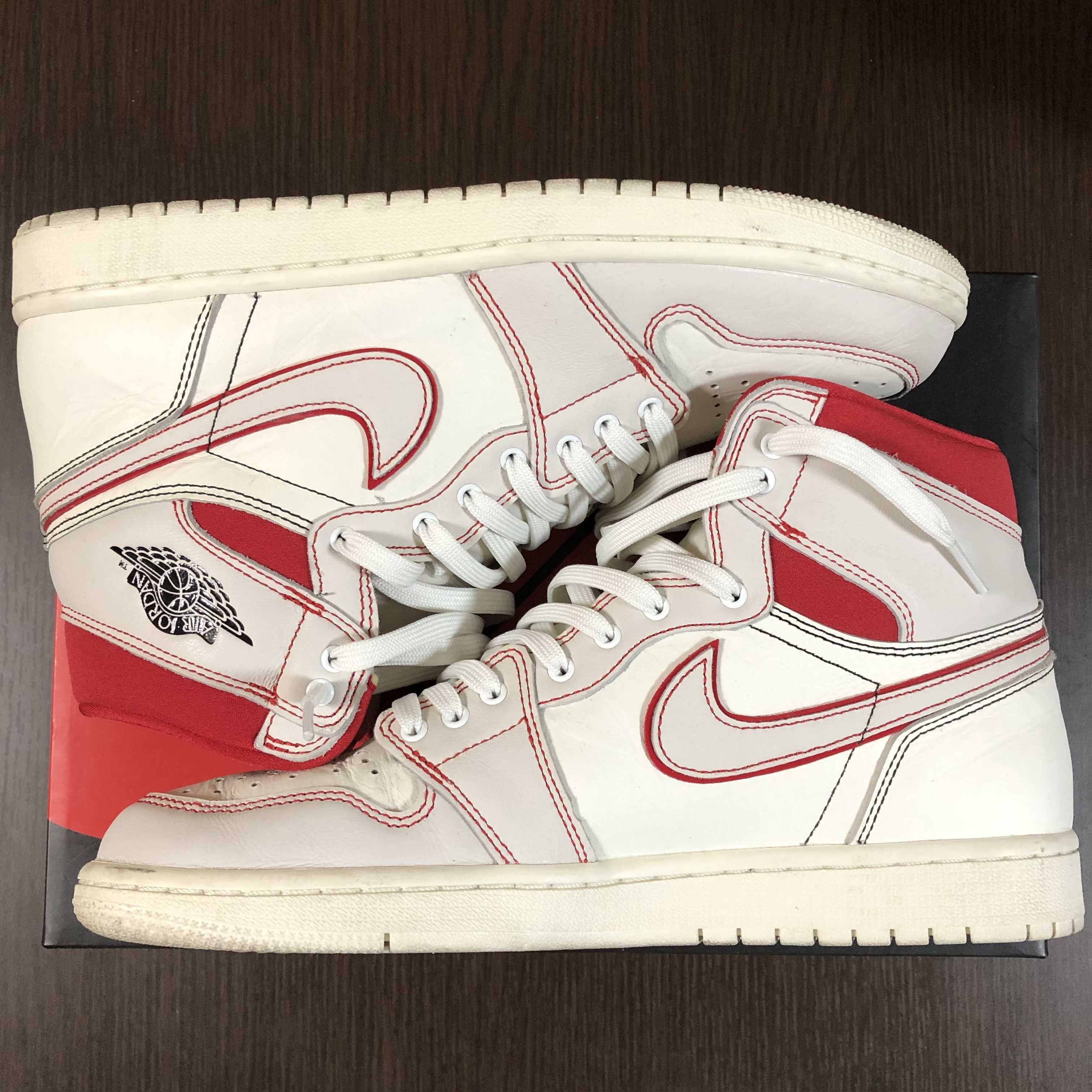 Nike Air Jordan 1 Retro High OG "Sail/University Red"     