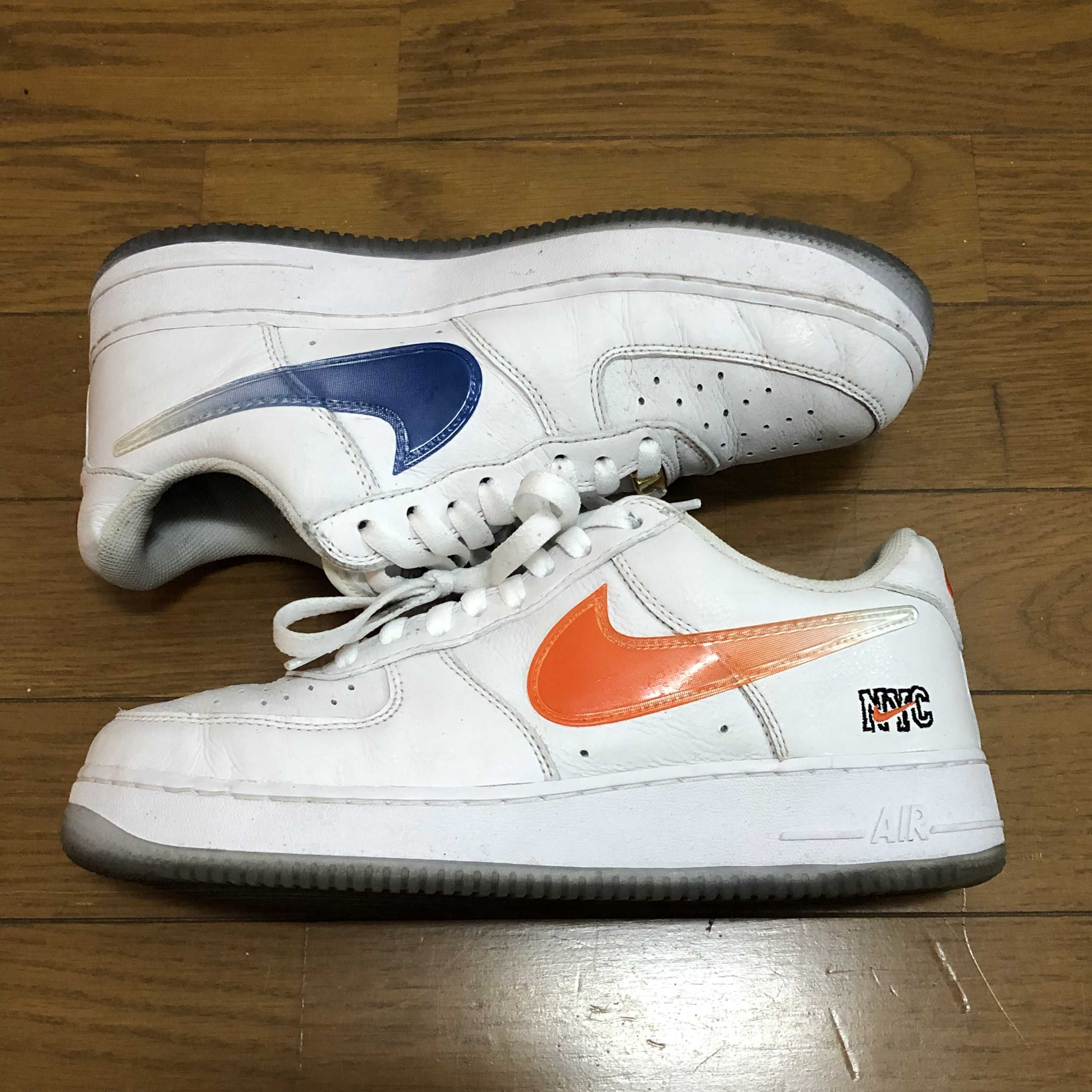 KITH × Nike Air Force 1 Low "White/Rush Blue/White/Brilliant Orange"
