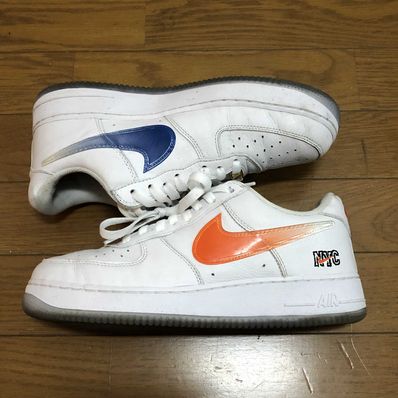 KITH × Nike Air Force 1 Low "White/Rush Blue/White/Brilliant Orange"